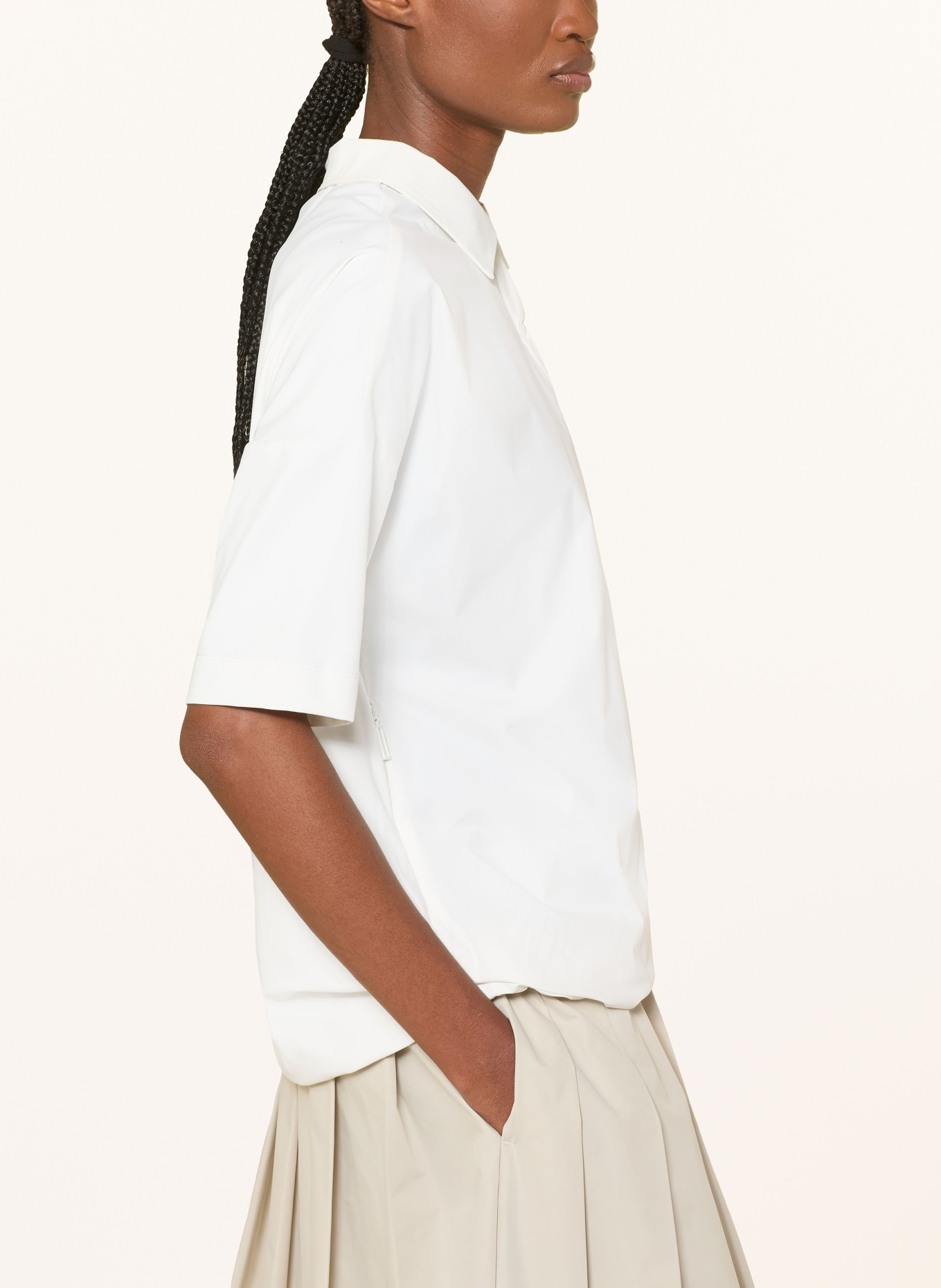 JEANNE BARET Jersey poloshirt SUMATRA: WIT