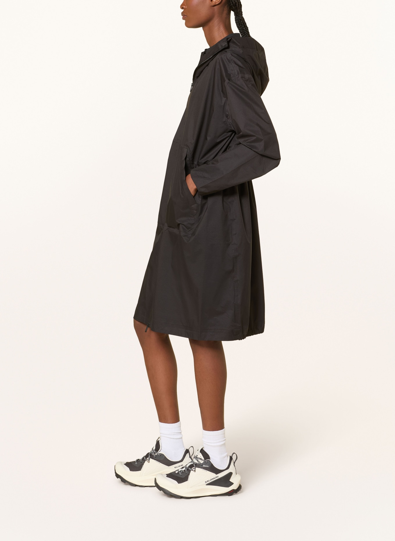JEANNE BARET KENZIA raincoat: BLACK