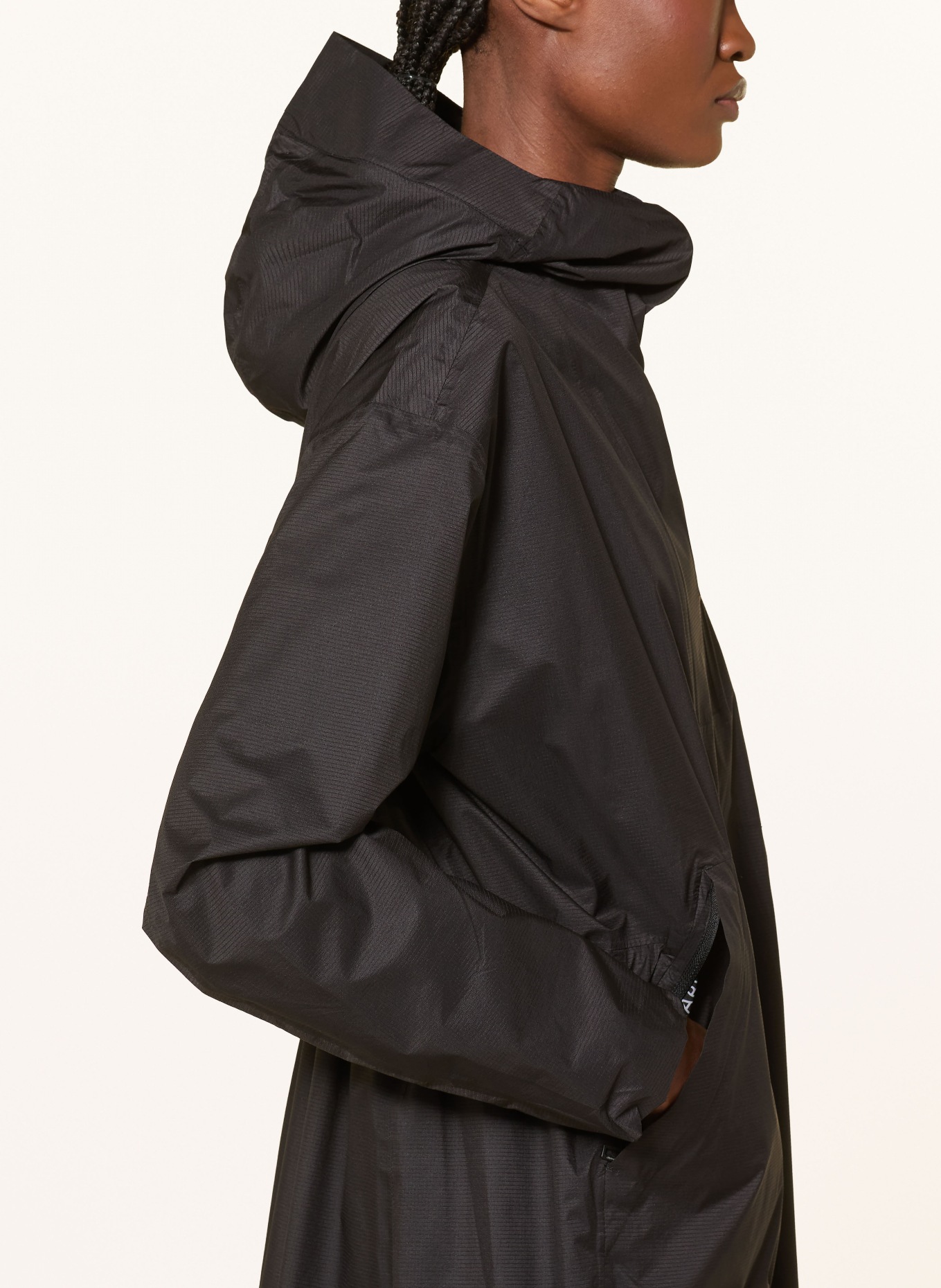 JEANNE BARET KENZIA raincoat: BLACK