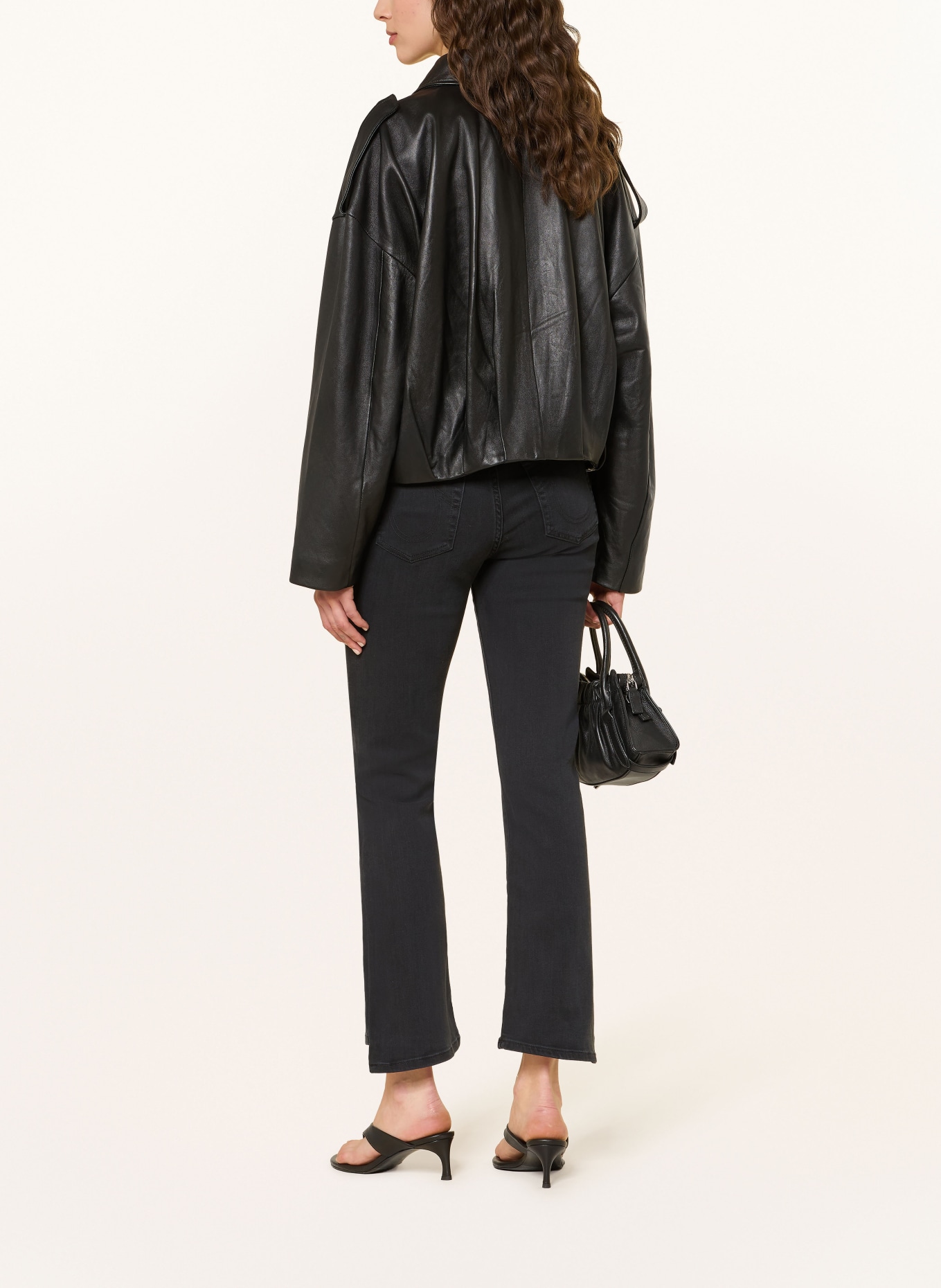 TRUE RELIGION Bootcut Jeans HALLE: 1001 BLACK