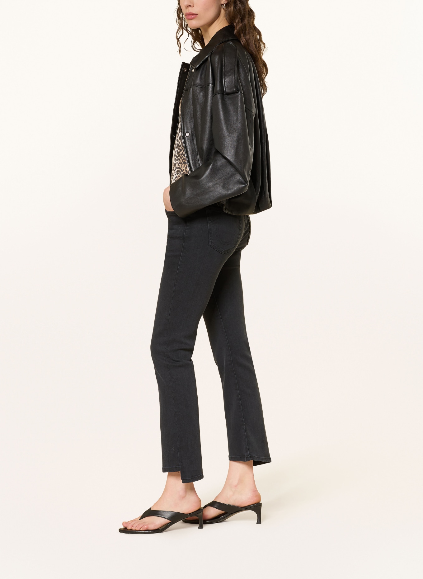 TRUE RELIGION Bootcut Jeans HALLE: 1001 BLACK