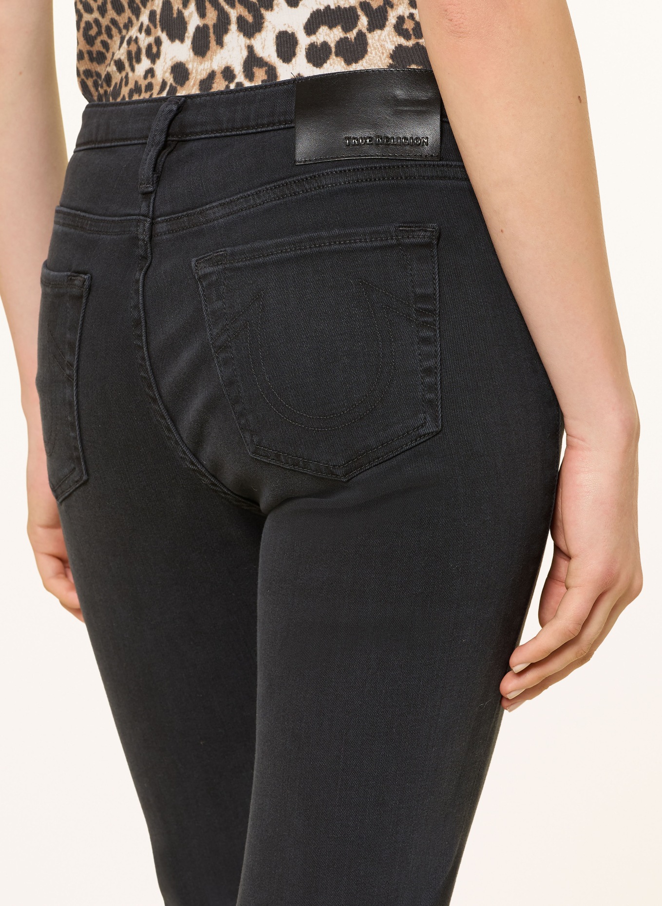 TRUE RELIGION Bootcut Jeans HALLE: 1001 BLACK