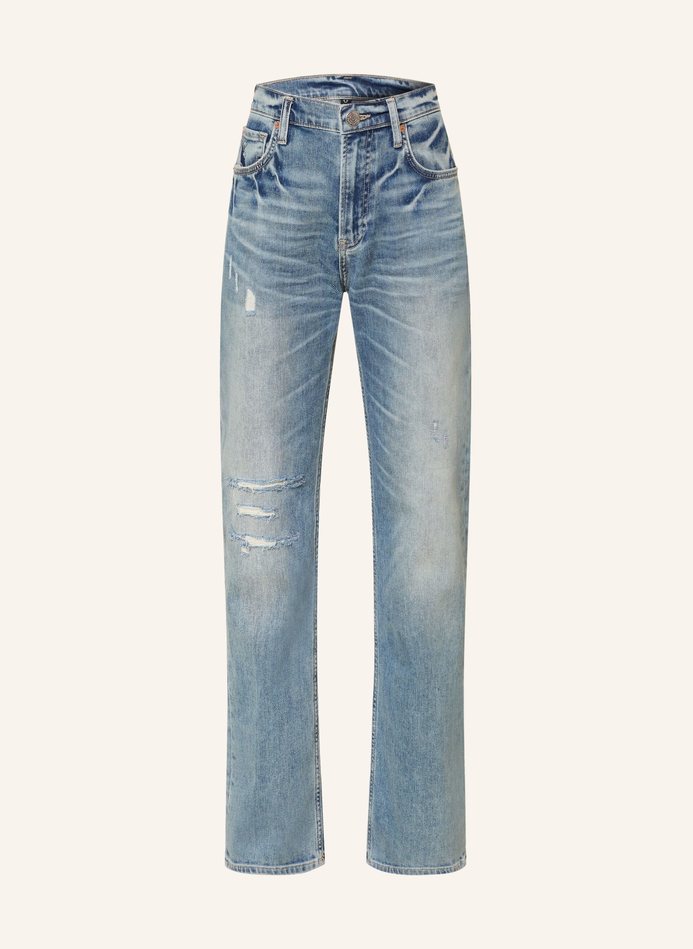 TRUE RELIGION Straight Jeans KATE: 4000 LIGHT BLUE