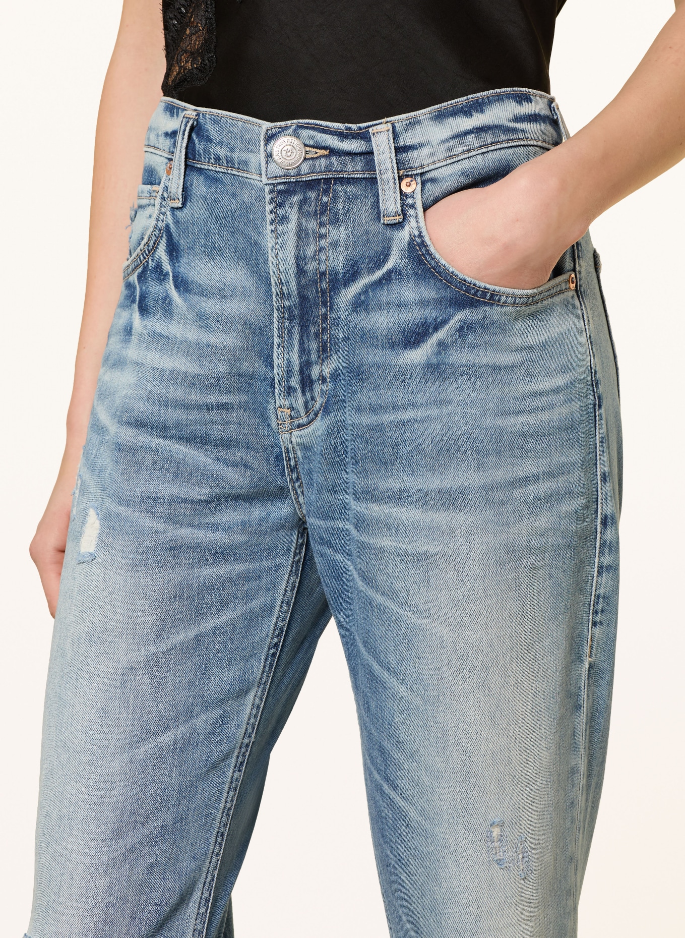 TRUE RELIGION Straight Jeans KATE: 4000 LIGHT BLUE