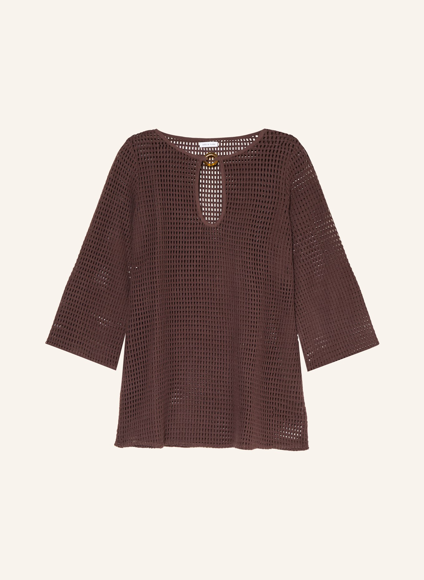 MRS & HUGS Strandkleid: DUNKELBRAUN