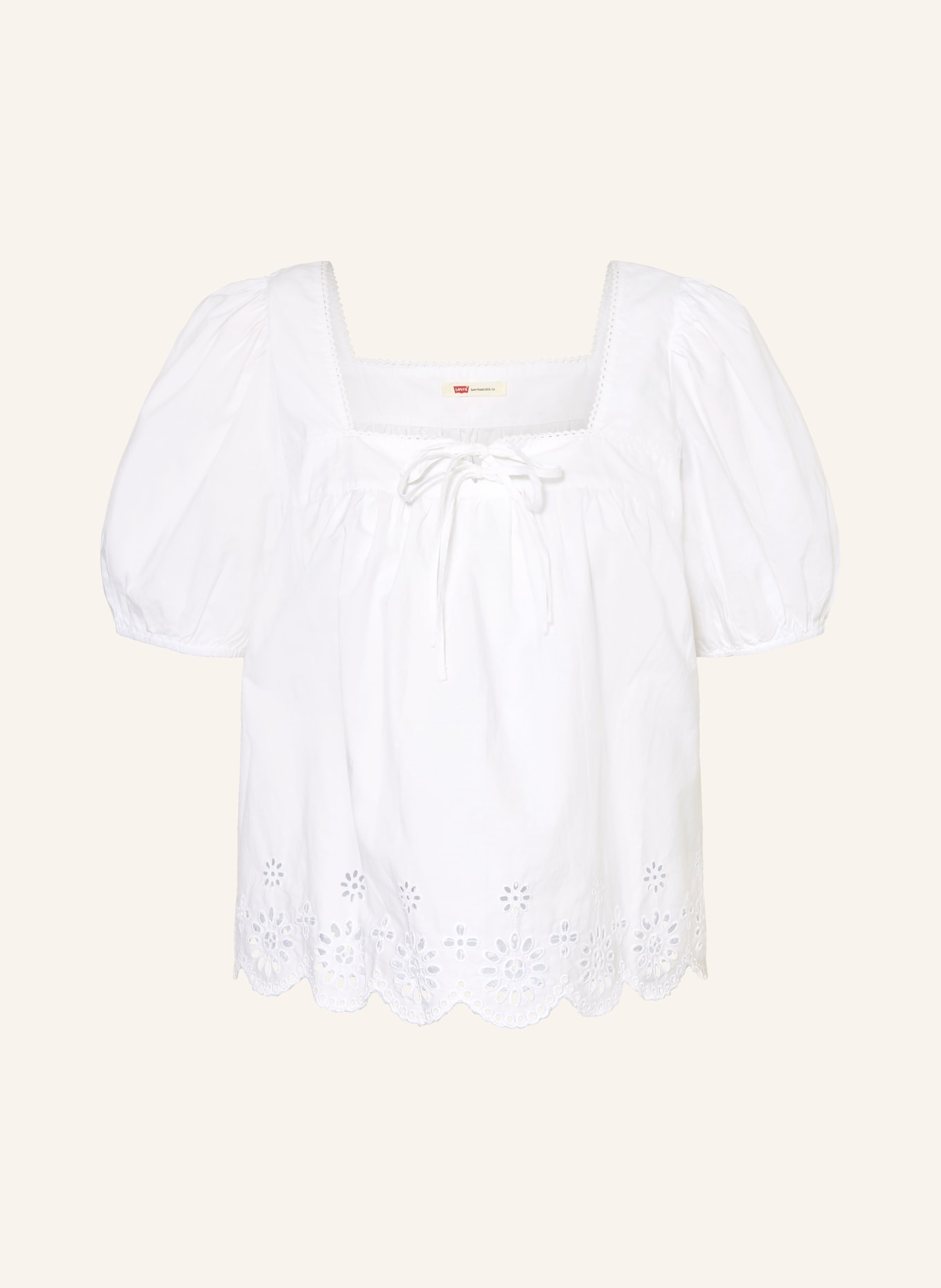 Levi's® Chemisier à dentelle ajourée: BLANC