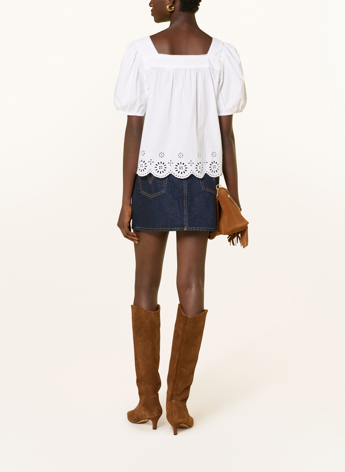 Levi's® Chemisier à dentelle ajourée: BLANC