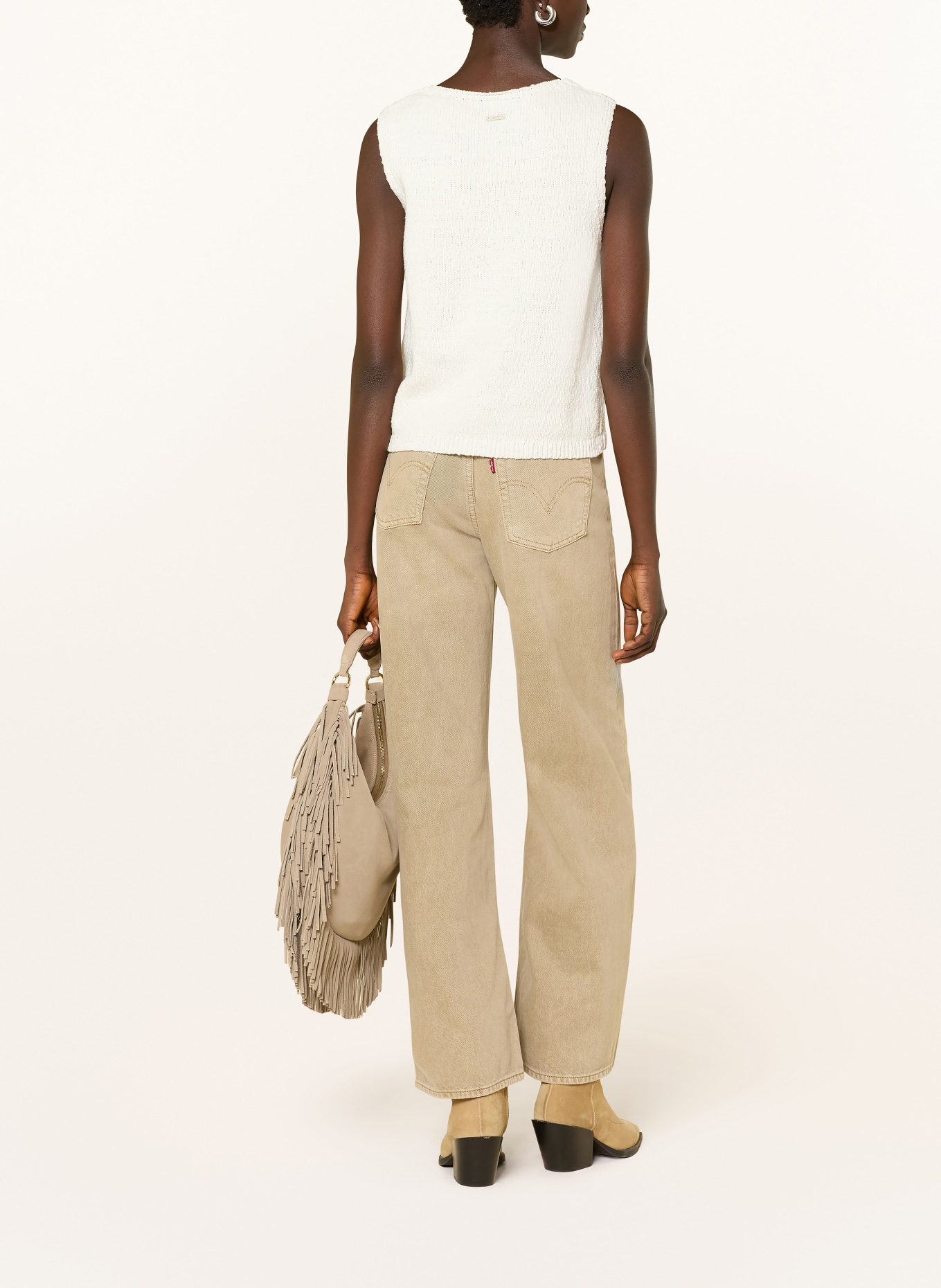 Levi's® Strickweste: WEISS