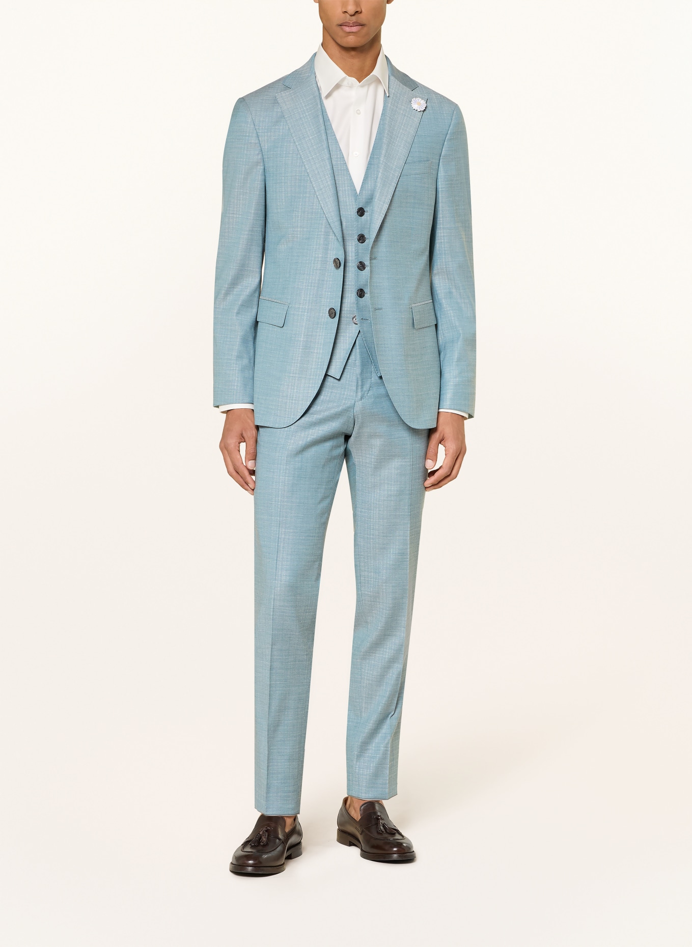 BALDESSARINI Spodnie do garnituru o kroju Extra Slim Fit: 5659 Pad Check