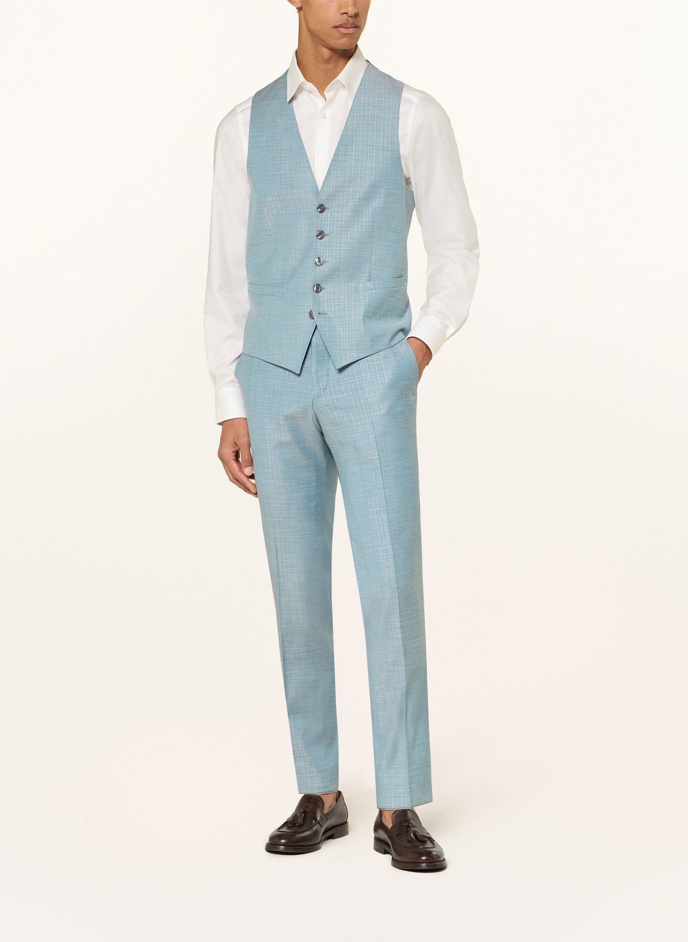 BALDESSARINI Spodnie do garnituru o kroju Extra Slim Fit: 5659 Pad Check