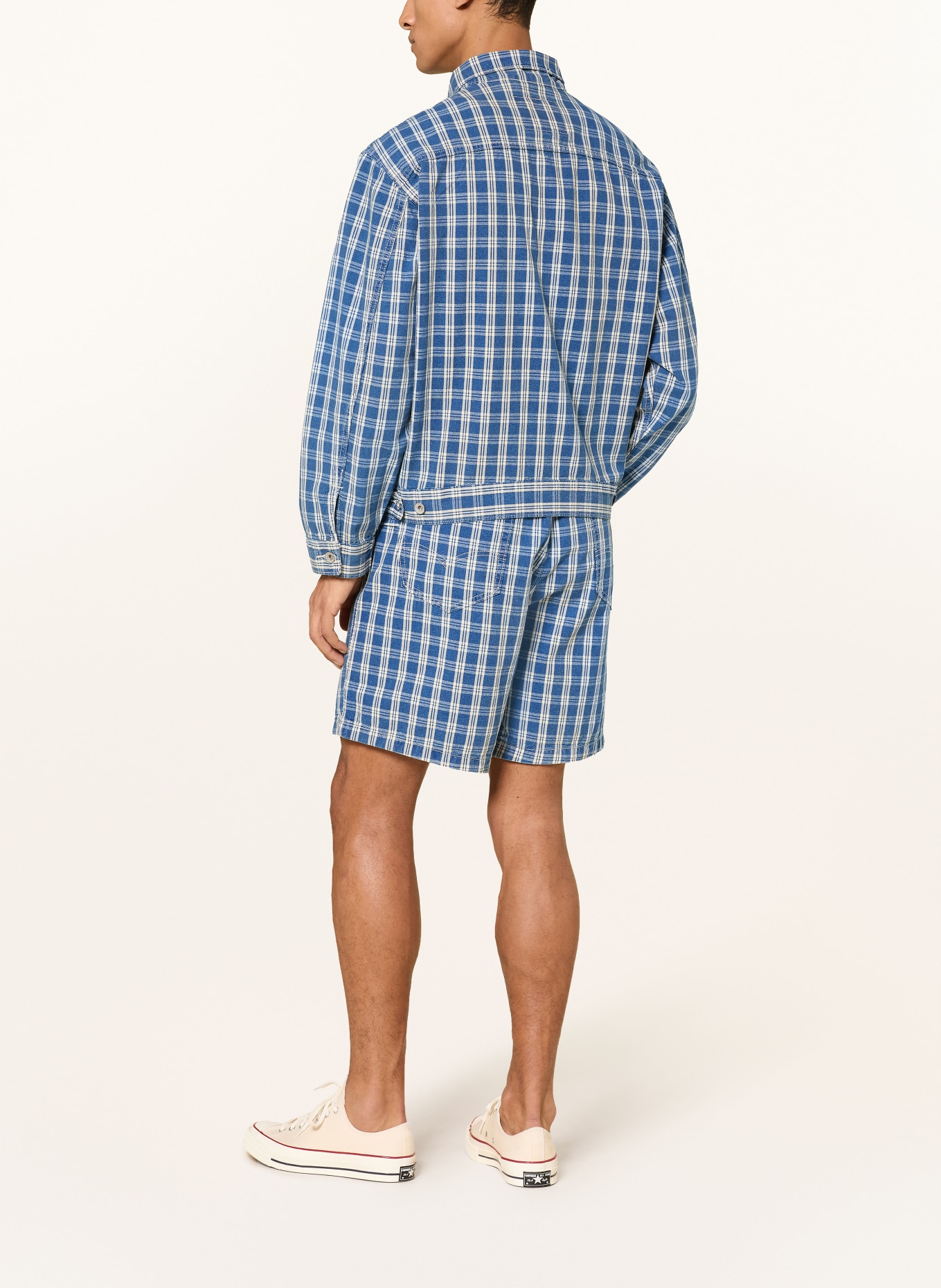 Levi's® SUNRISE TRUCKER overjacket: BLUE / ECRU