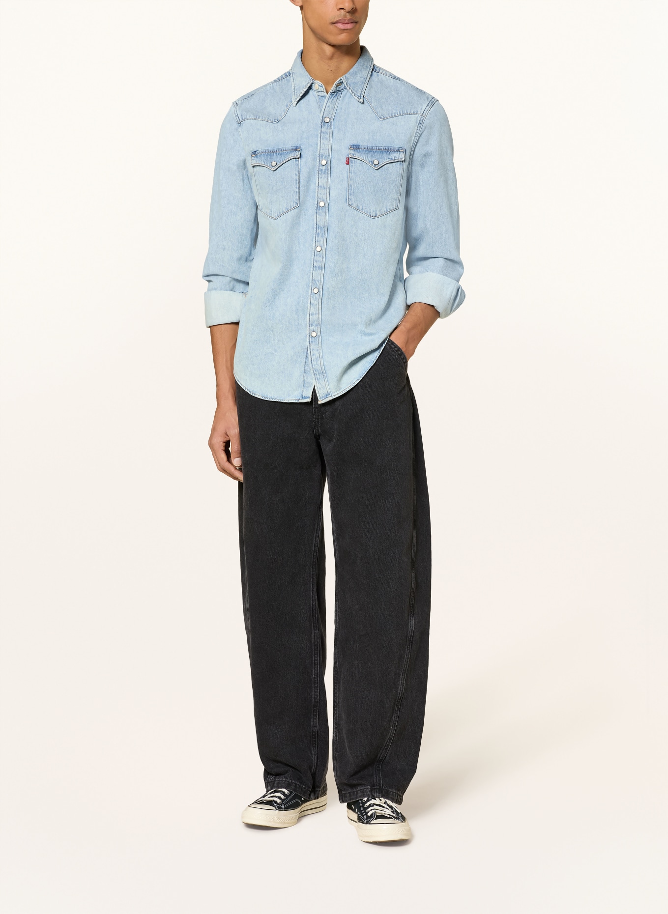 Levi's® Jeanshemd BARSTOW WESTERN Slim Fit: HELLBLAU