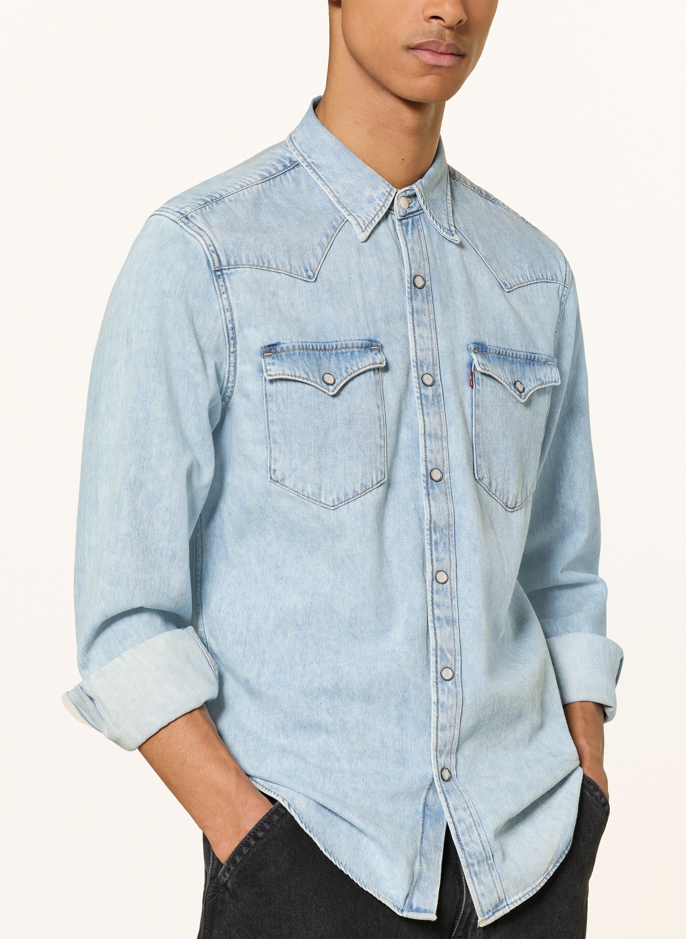 Levi's® Jeanshemd BARSTOW WESTERN Slim Fit: HELLBLAU