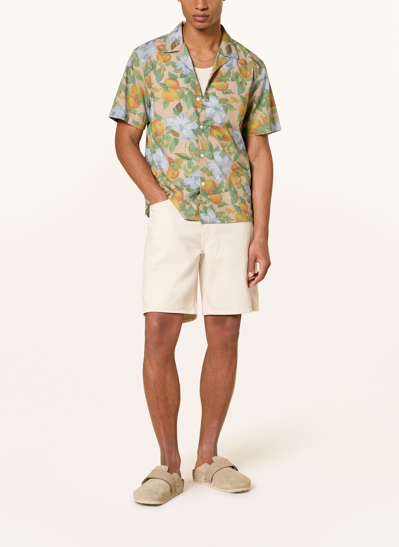 Levi's® Resorthemd Standard Fit: BEIGE / GRÜN / HELLBLAU