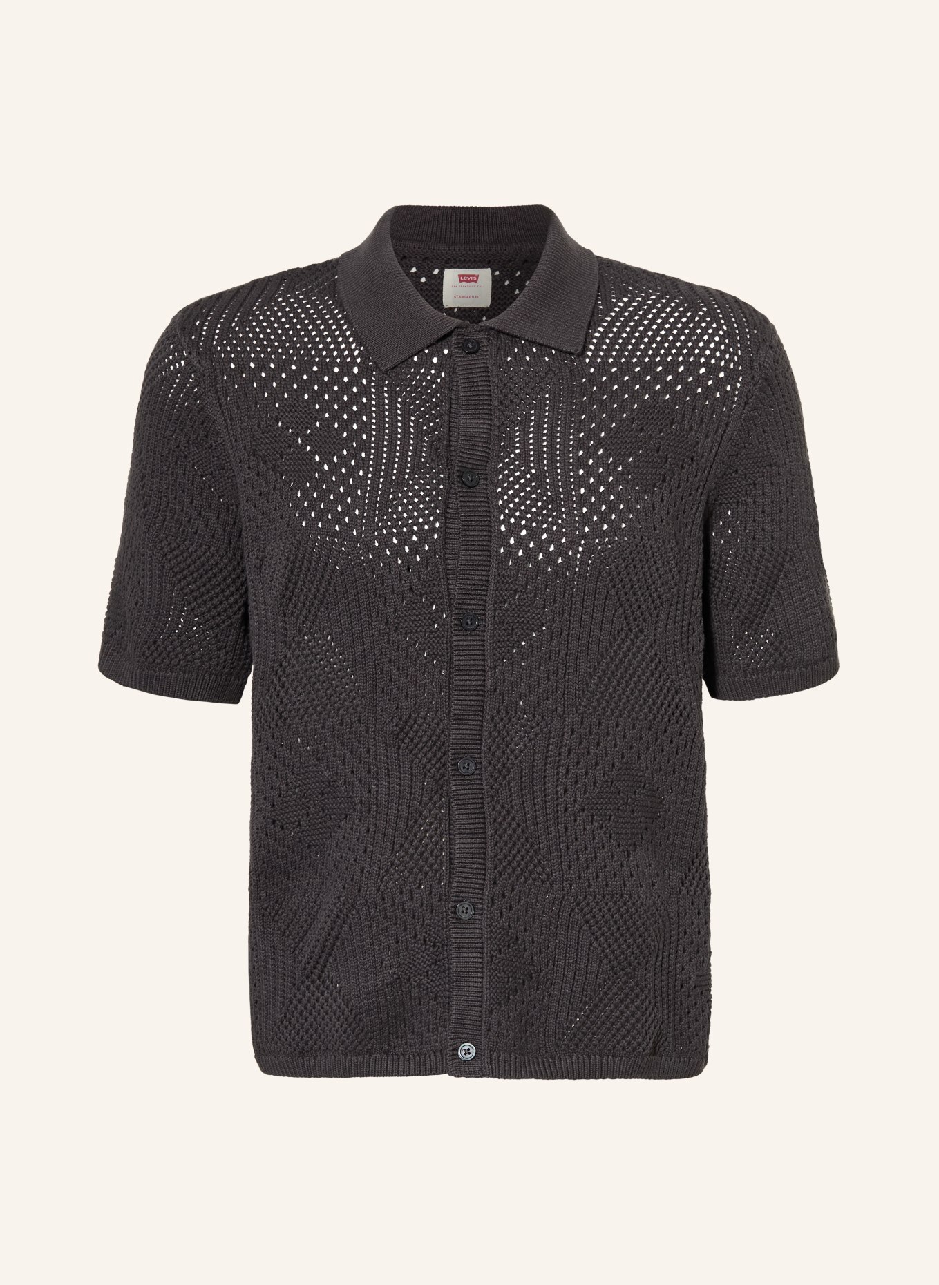 Levi's® Standard fit knit shirt: DARK GRAY