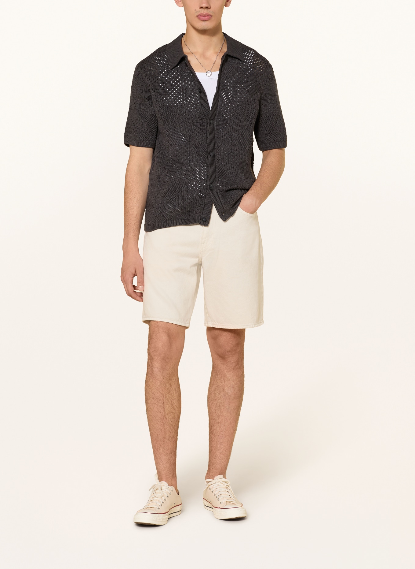 Levi's® Standard fit knit shirt: DARK GRAY