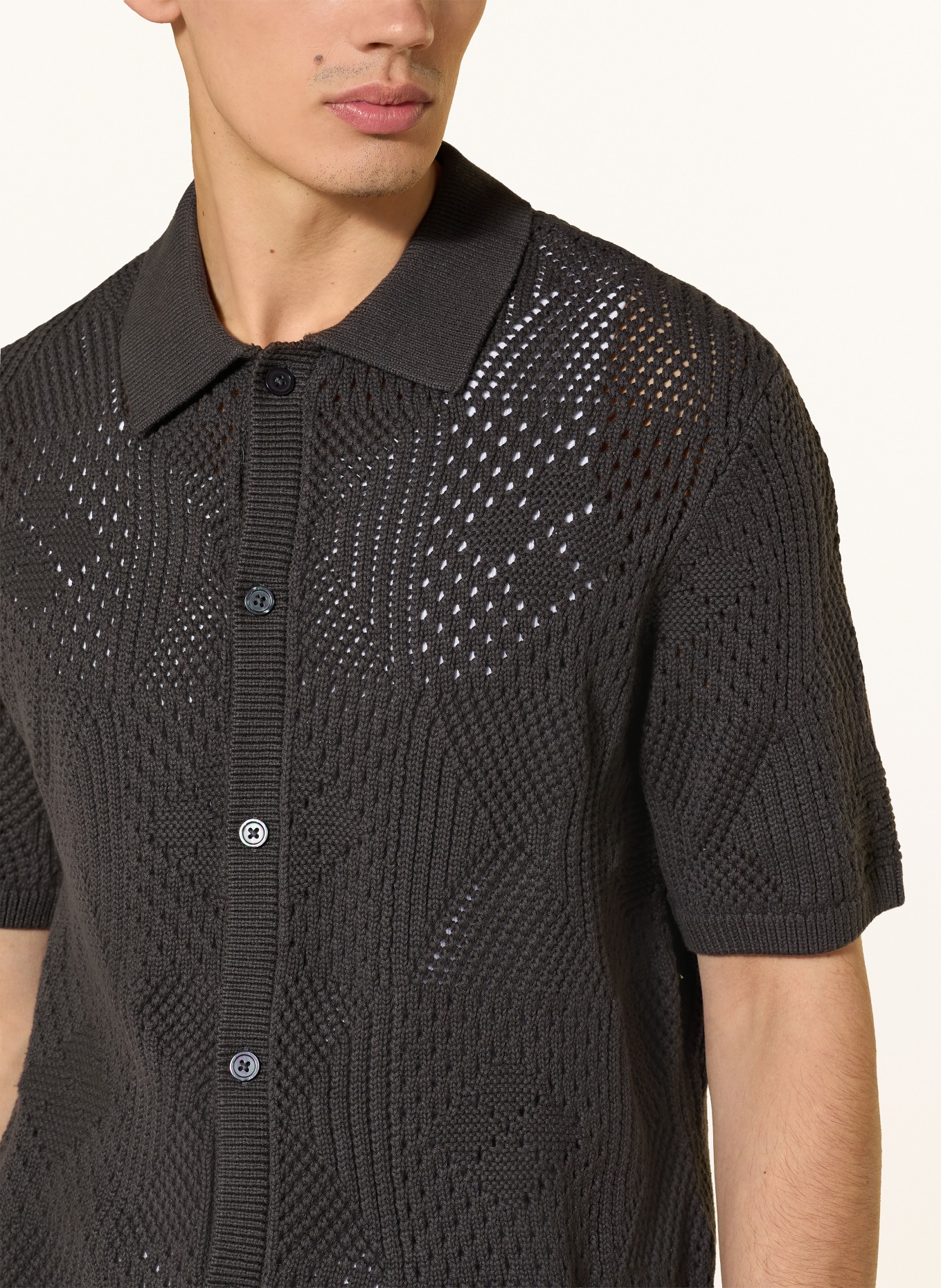 Levi's® Standard fit knit shirt: DARK GRAY