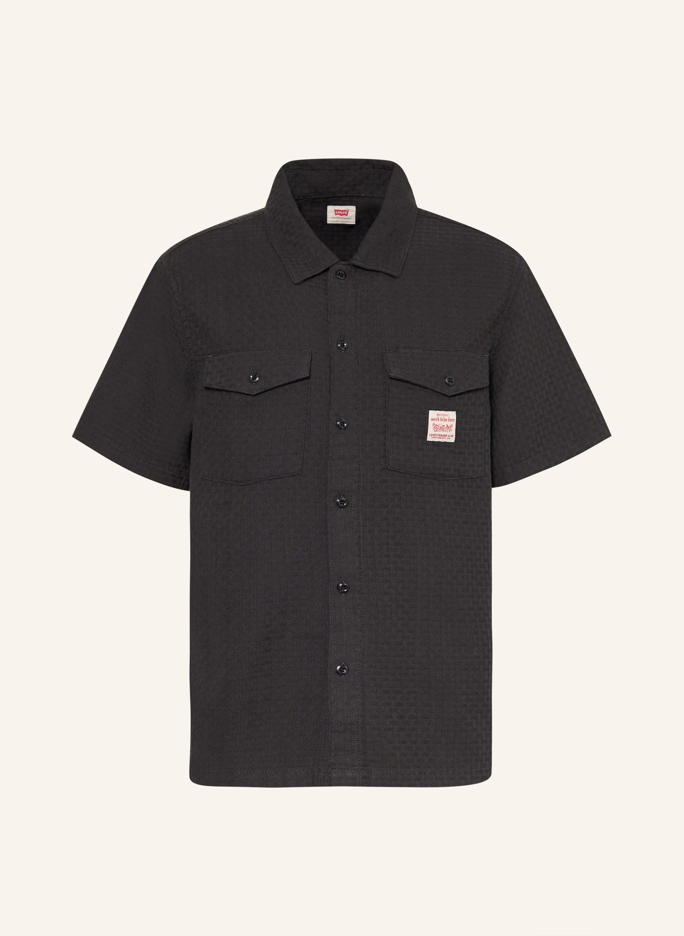Levi's® Short-sleeved shirt, relaxed fit: BLACK
