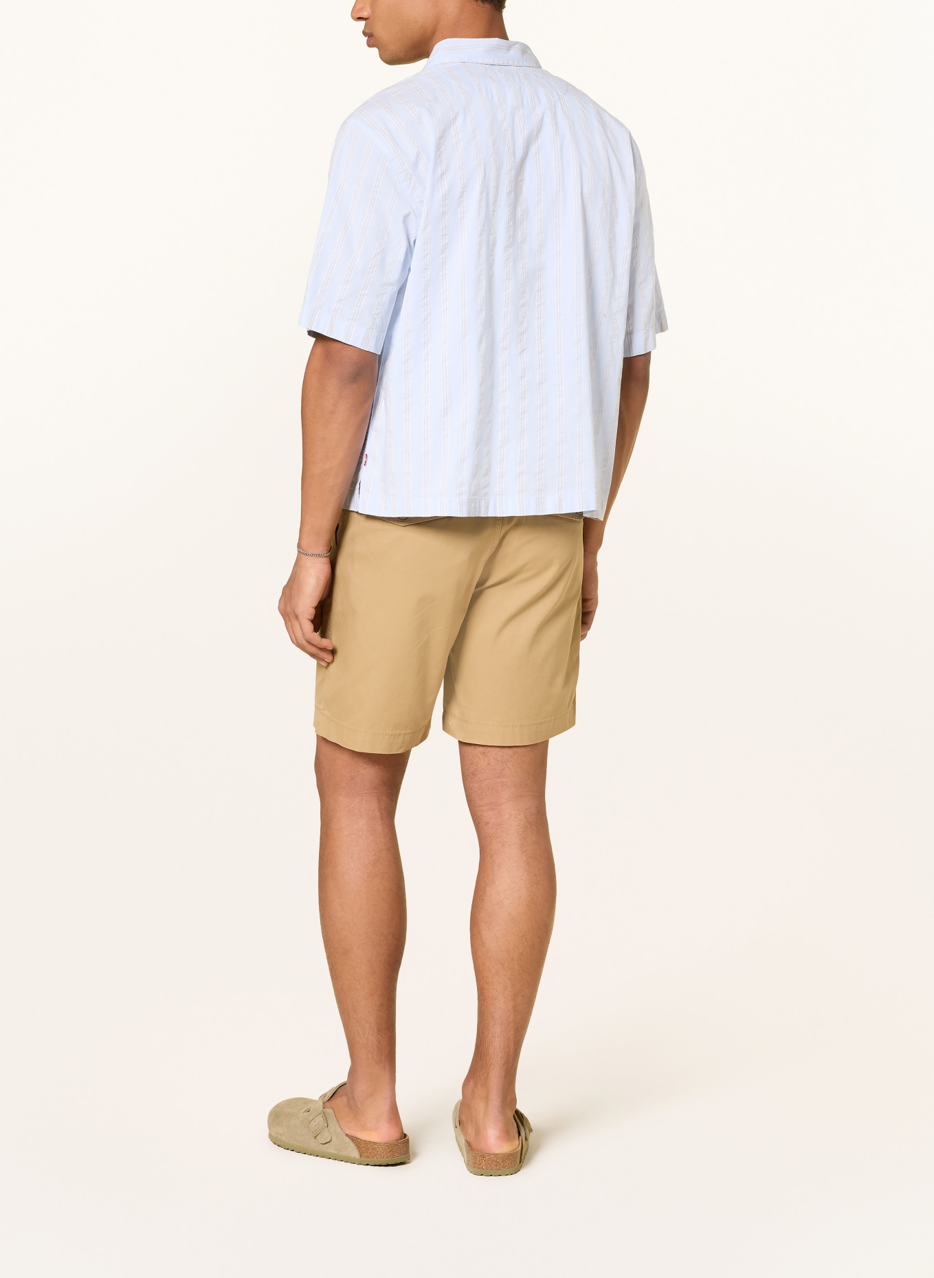 Levi's® Kurzarm-Hemd Relaxed Boxy Fit: HELLBLAU / ECRU