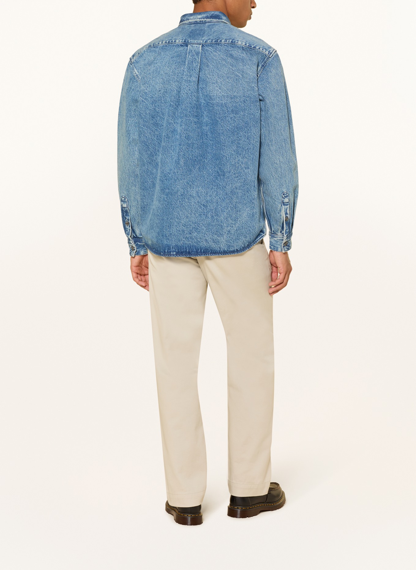 BOSS Jeanshemd Comfort Fit: BLAUW