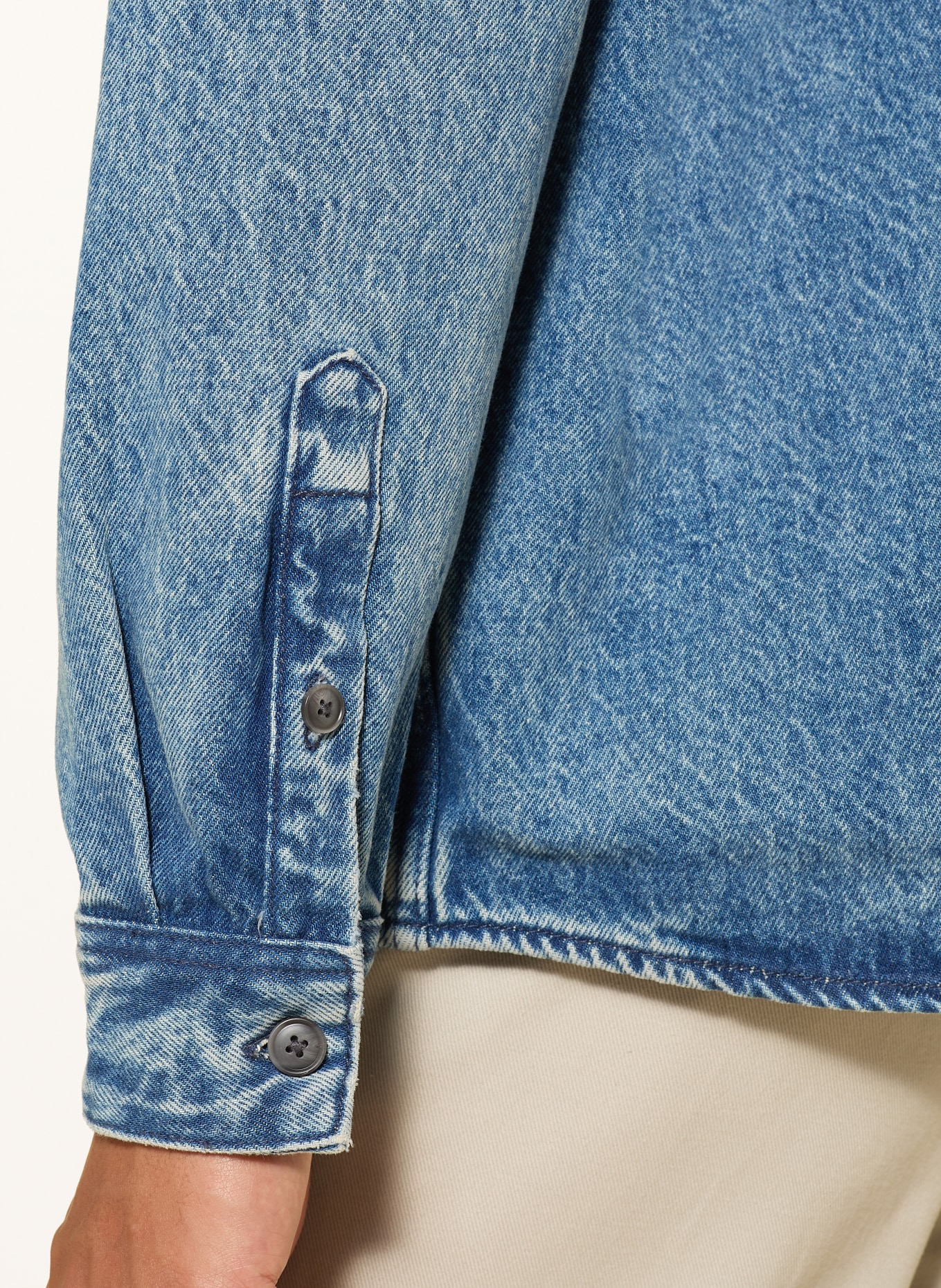 BOSS Jeanshemd Comfort Fit: BLAUW