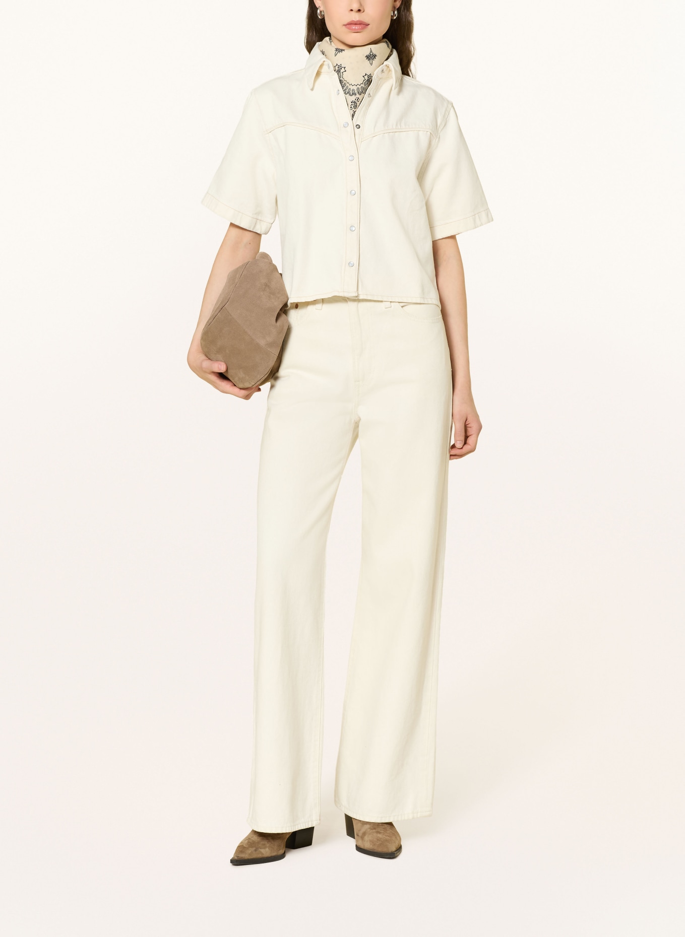 Levi's® LOGAN denim blouse: BEIGE