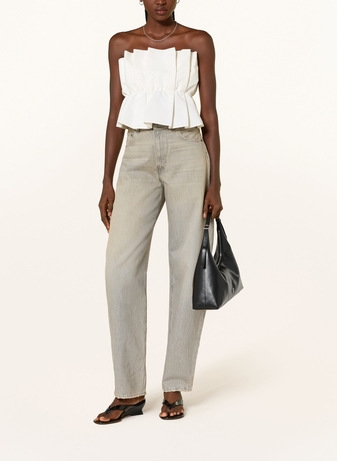 SoSUE Cropped-Top: WEISS