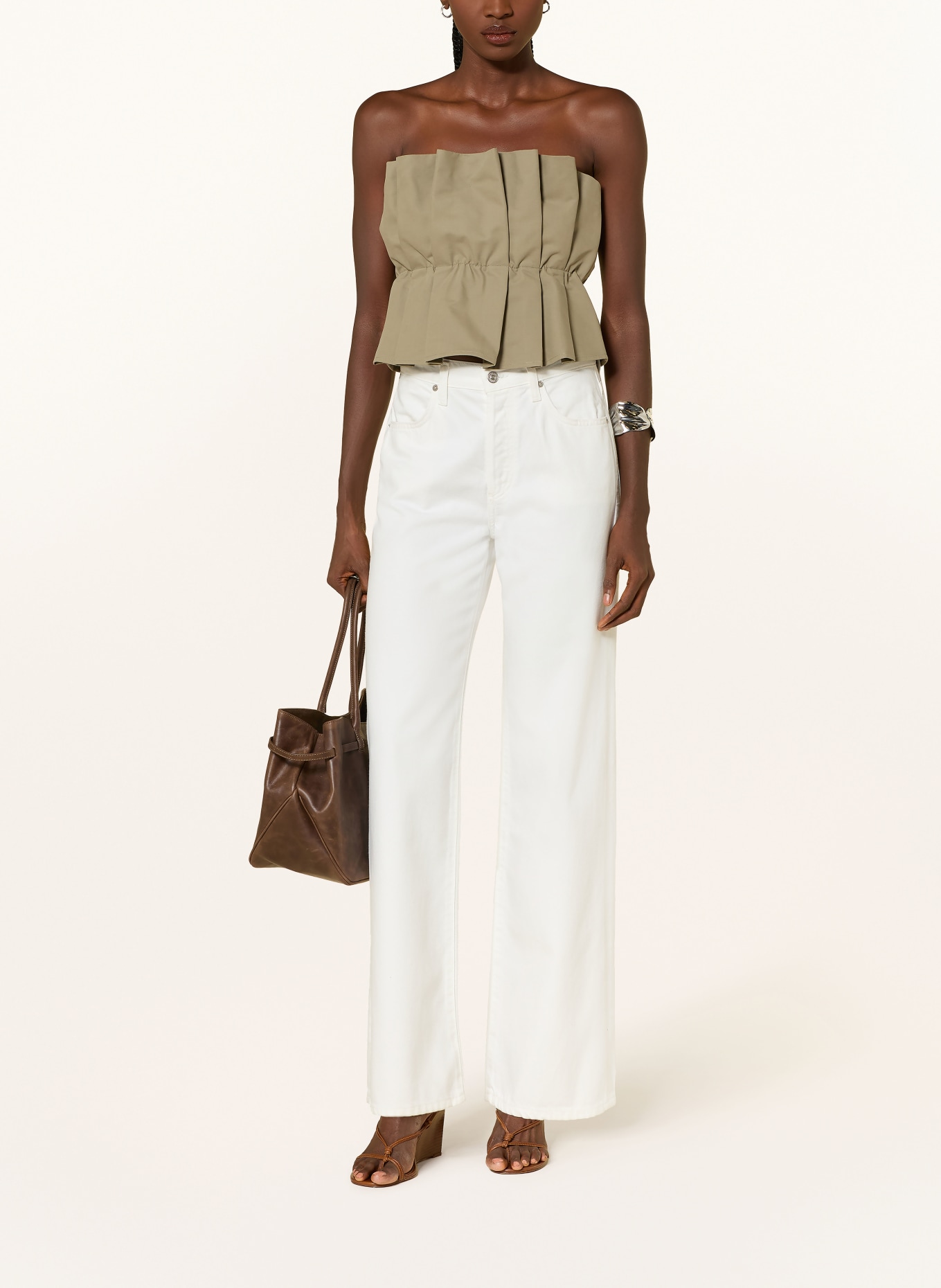 SoSUE Krótki top: OLIWKOWY