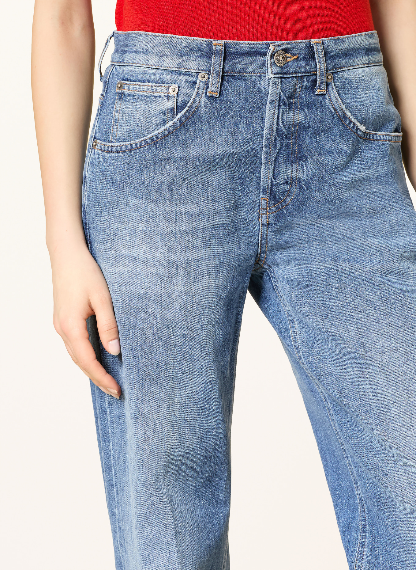 Dondup Wide Leg Jeans JACKLYN: 800 mittelblau