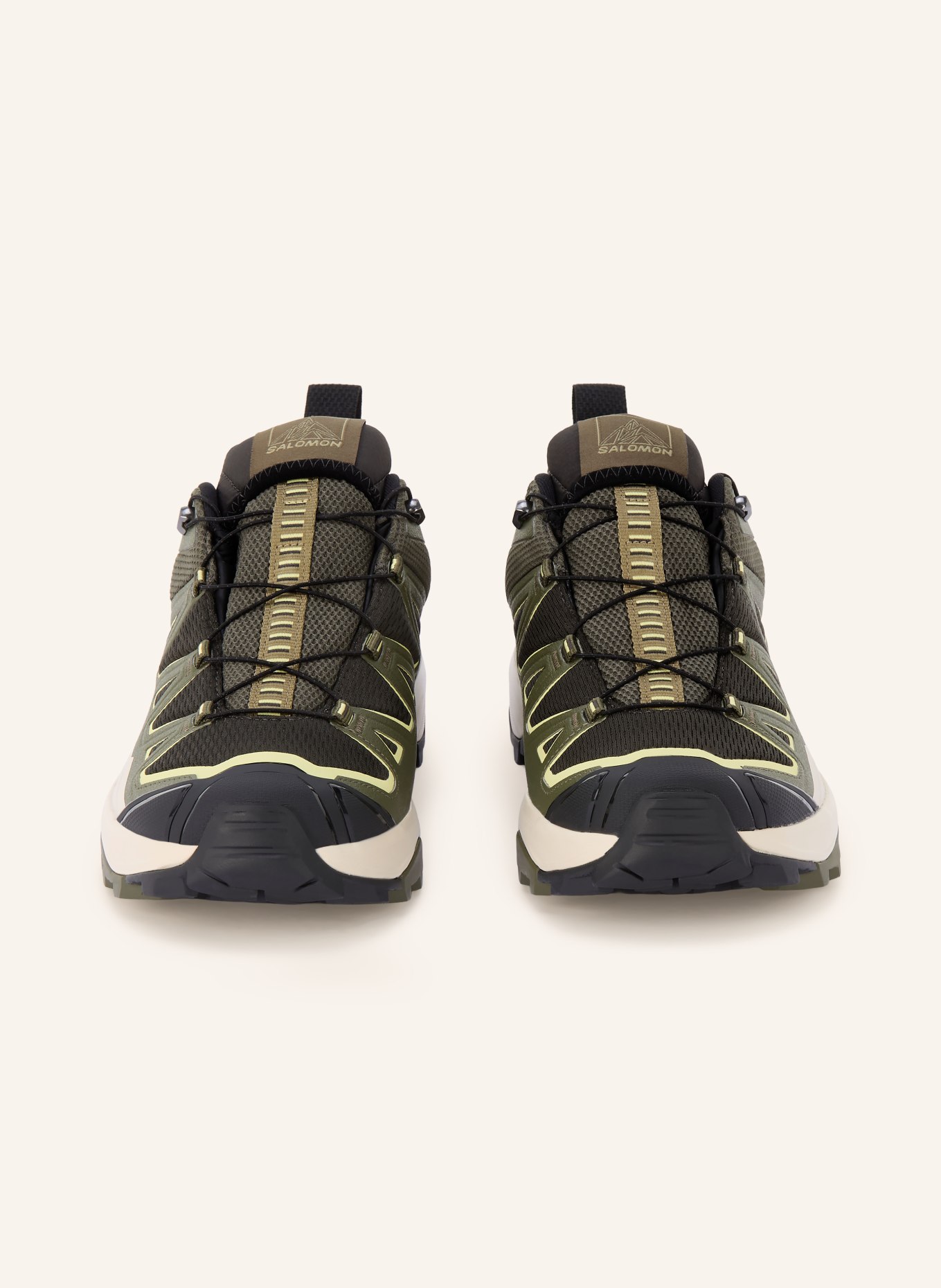 SALOMON Wanderschuhe X ULTRA 360 EDGE GTX: GRÜN / GELB / WEISS