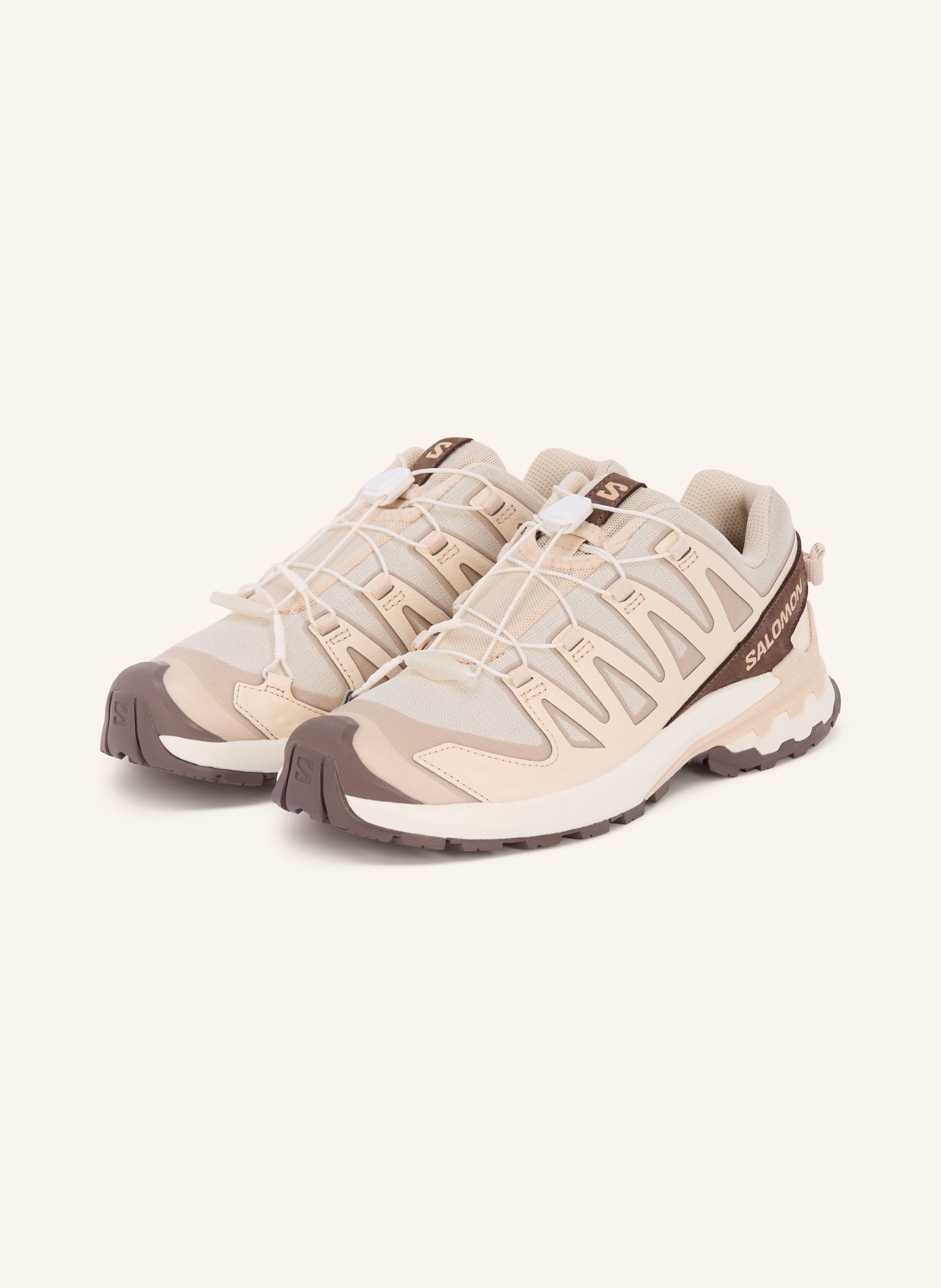 SALOMON Wanderschuhe XA PRO 3D V9 LIFELONG: BEIGE / CREME / TAUPE