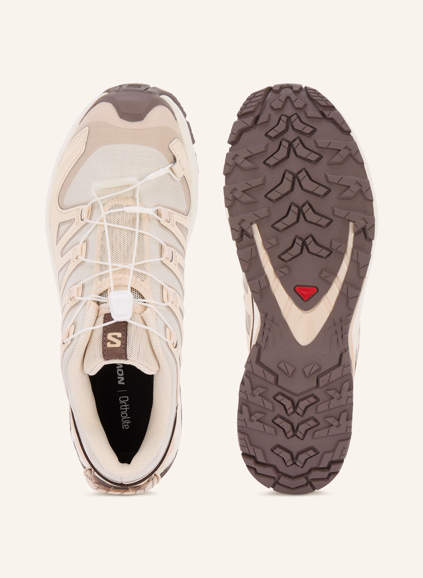 SALOMON Wanderschuhe XA PRO 3D V9 LIFELONG: BEIGE / CREME / TAUPE