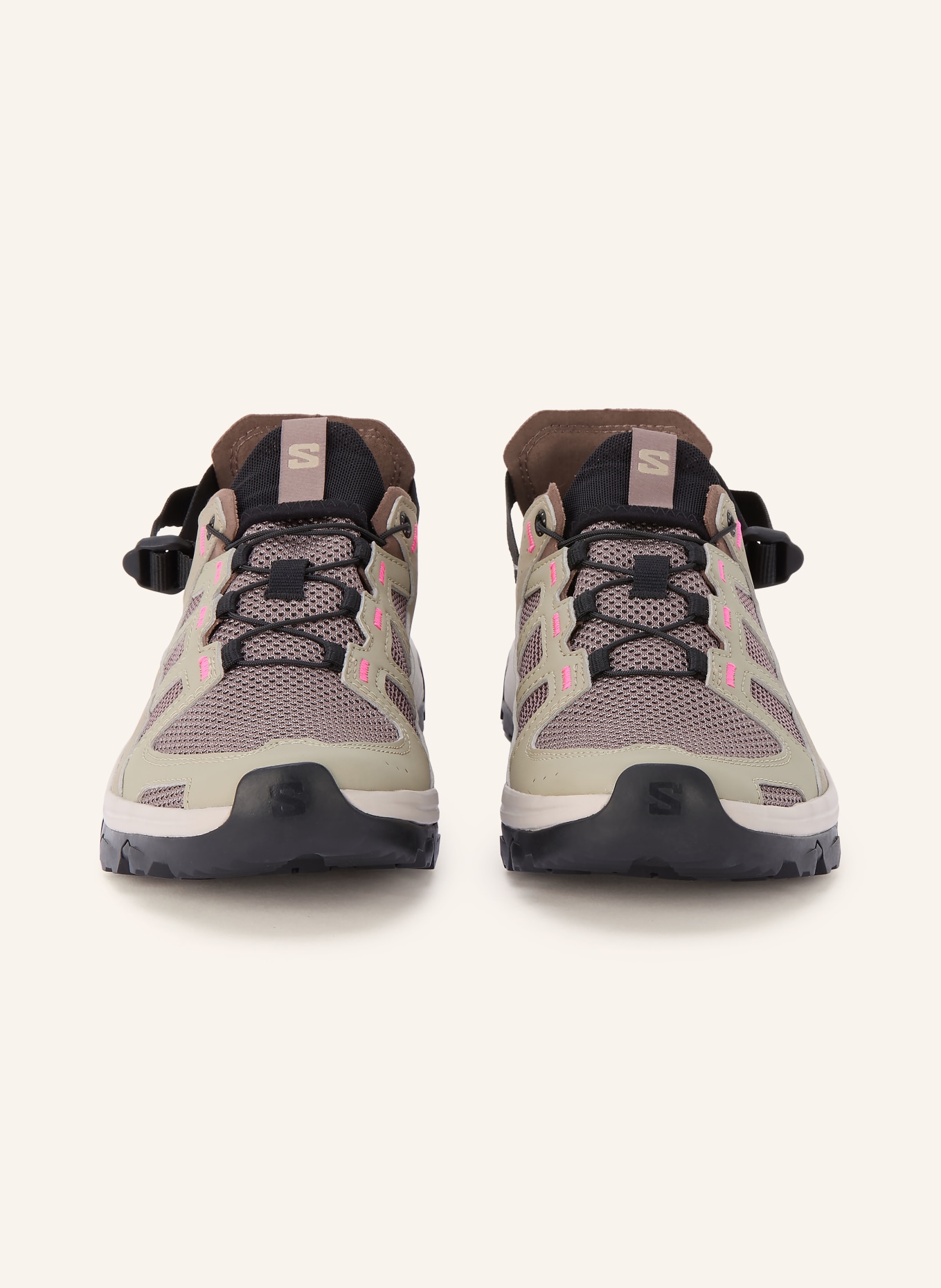SALOMON Wanderschuhe TECHAMPHIBIAN 5: KHAKI / TAUPE / NEONPINK