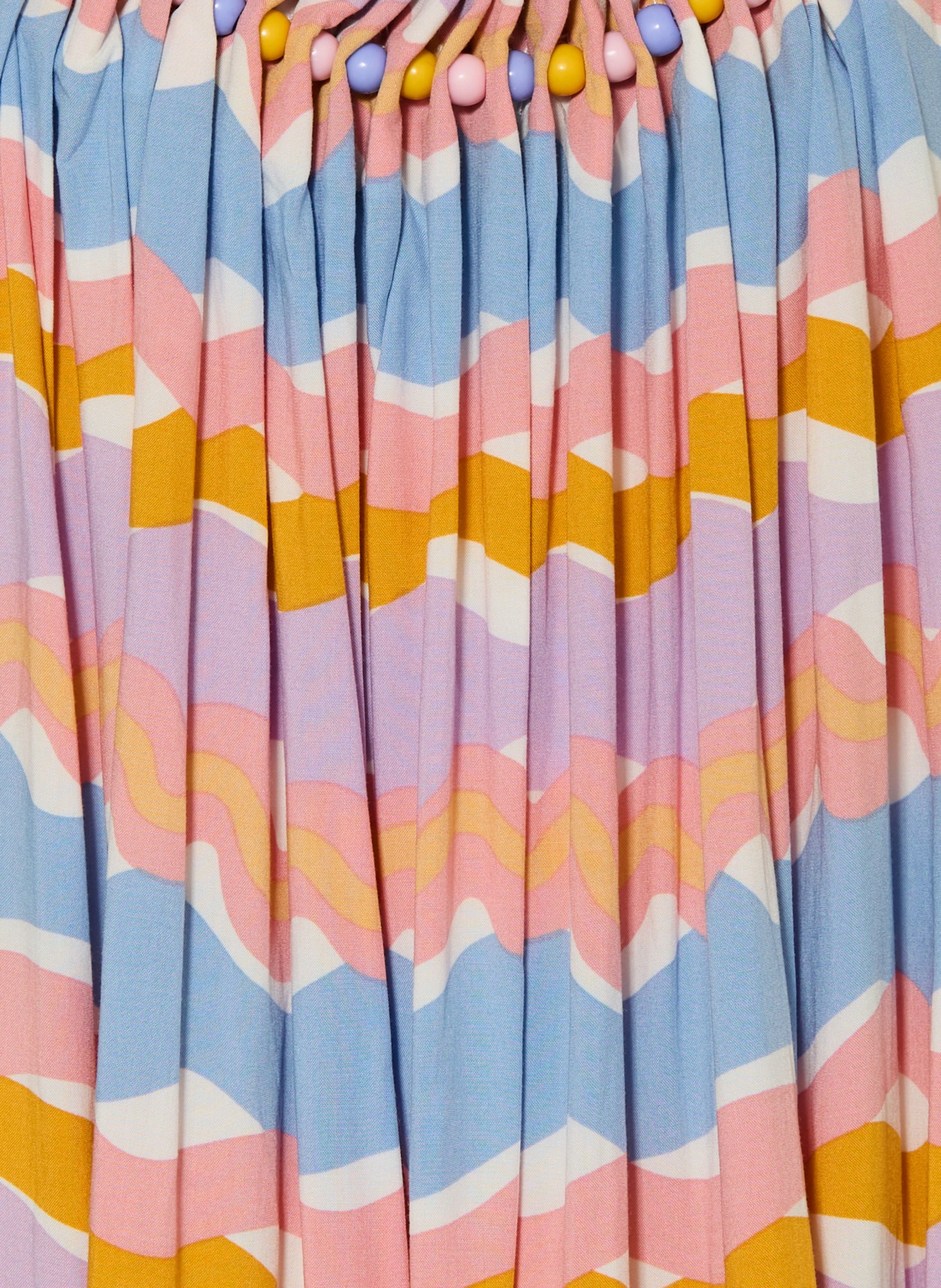 STELLA McCARTNEY KIDS Dress with decorative beads: PINK / ORANGE / LIGHT BLUE