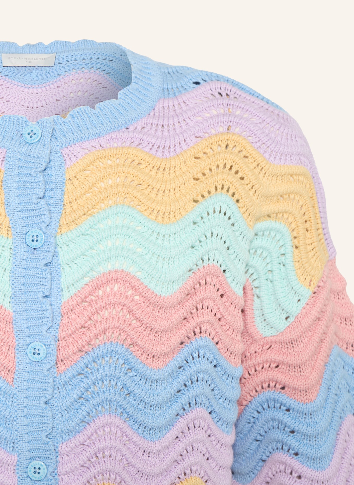 STELLA McCARTNEY KIDS cardigan: MENTHE / ROSÉ / LILAS CLAIR