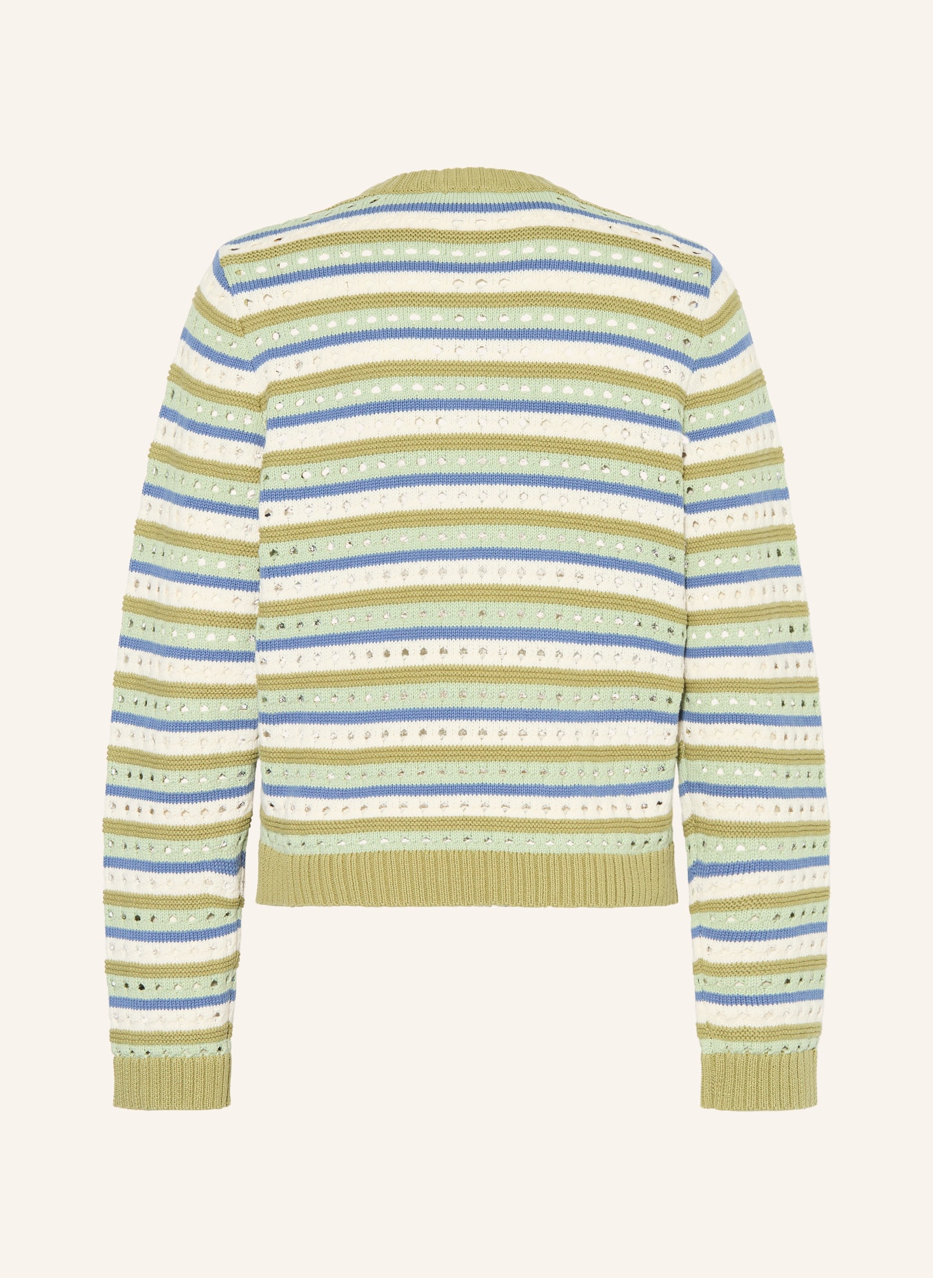 STELLA McCARTNEY KIDS Pullover: GRÜN / BLAU / WEISS