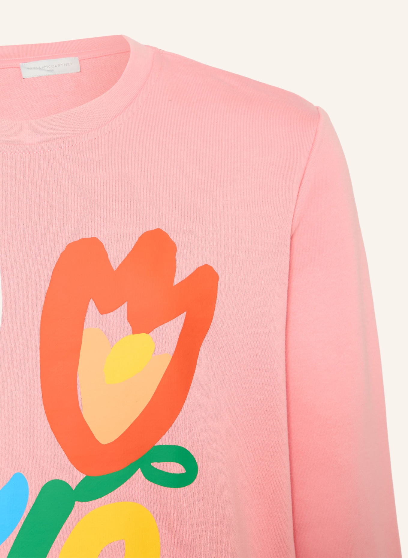 STELLA McCARTNEY KIDS sweat-shirt: ROSE / ROUGE / BLEU