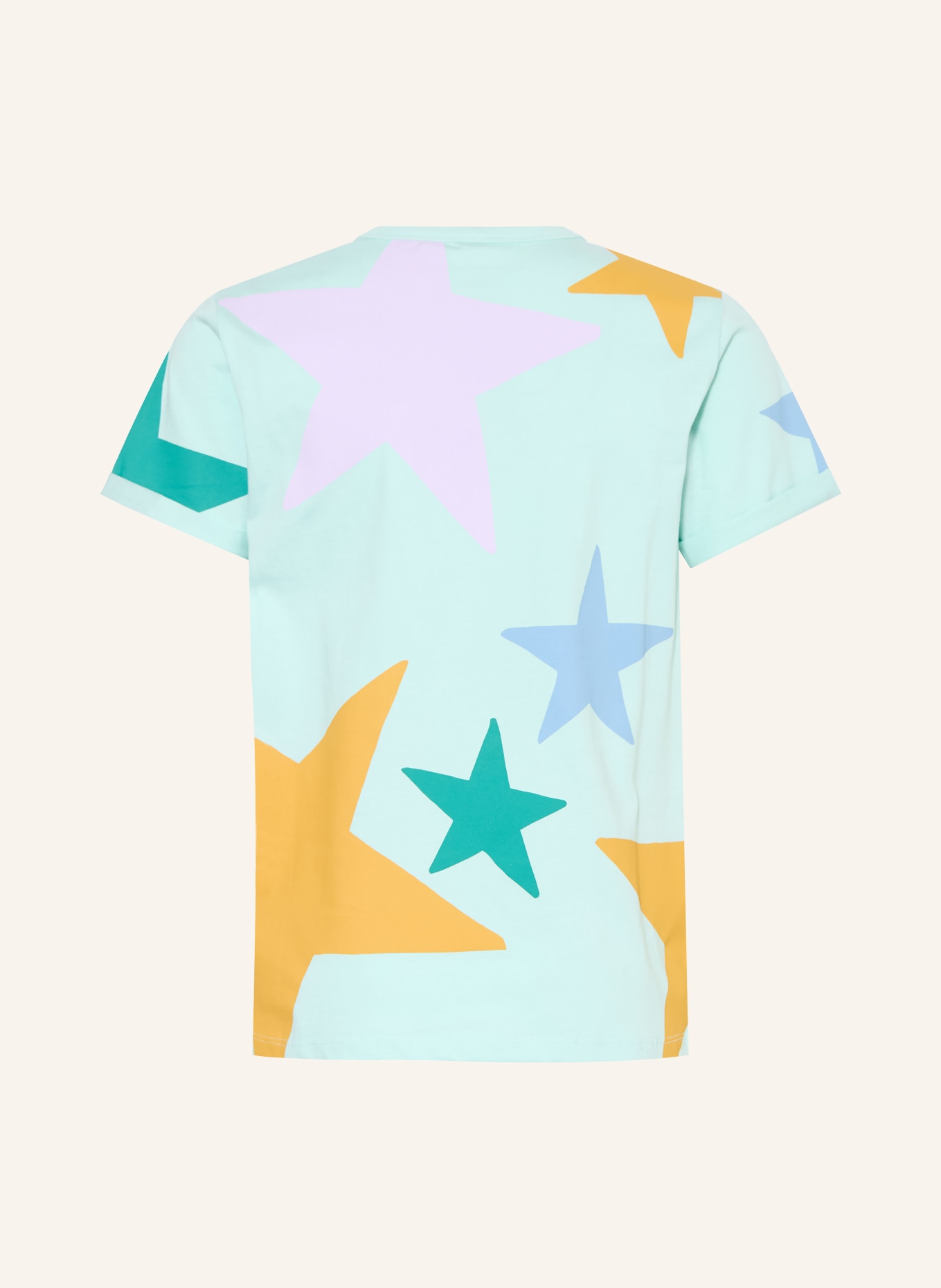 STELLA McCARTNEY KIDS T-shirt: MENTHE / LILAS / BLEU PÉTROLE