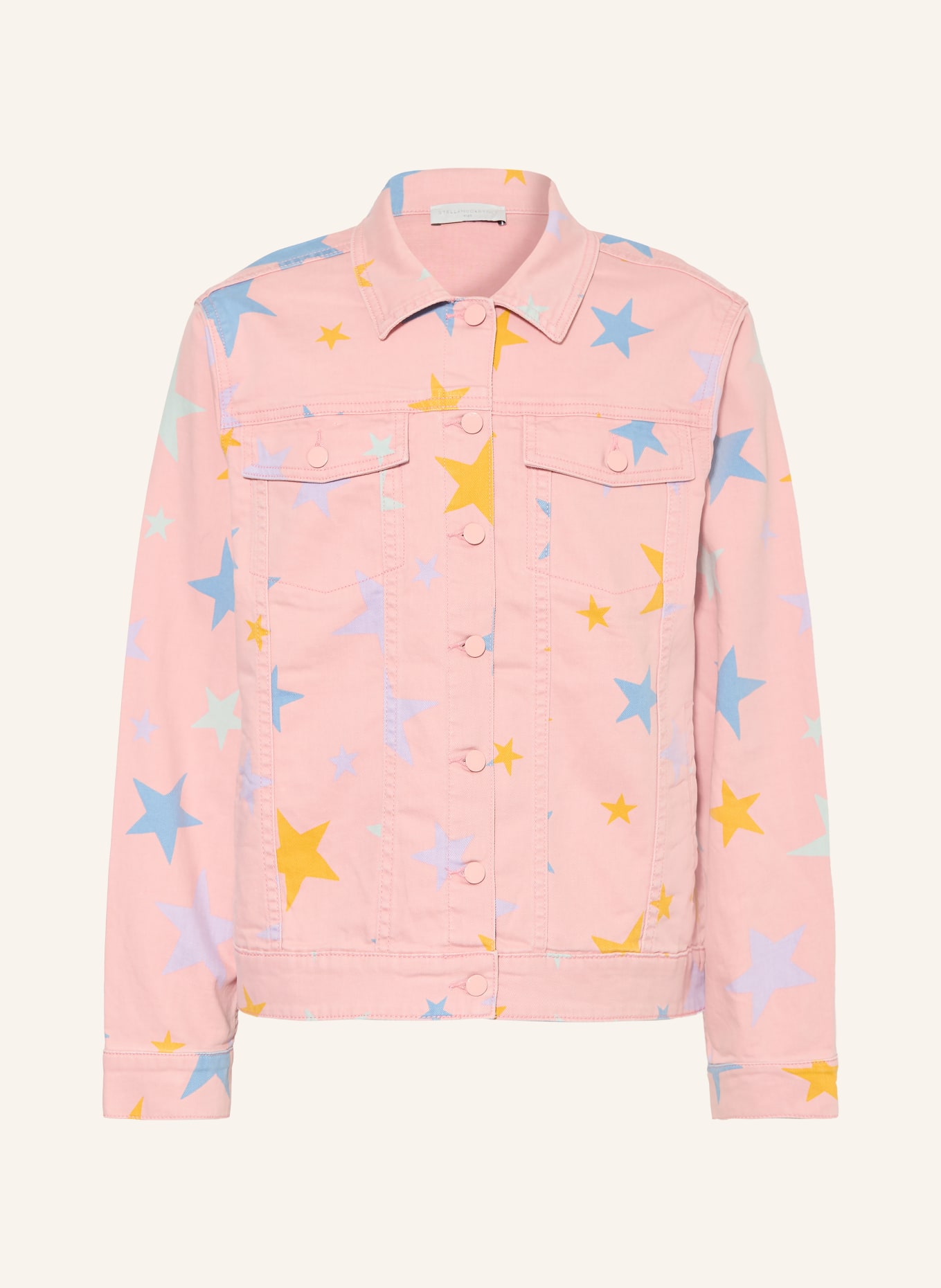 STELLA McCARTNEY KIDS džínová bunda: 507MC ROSA/MULTICOLOR