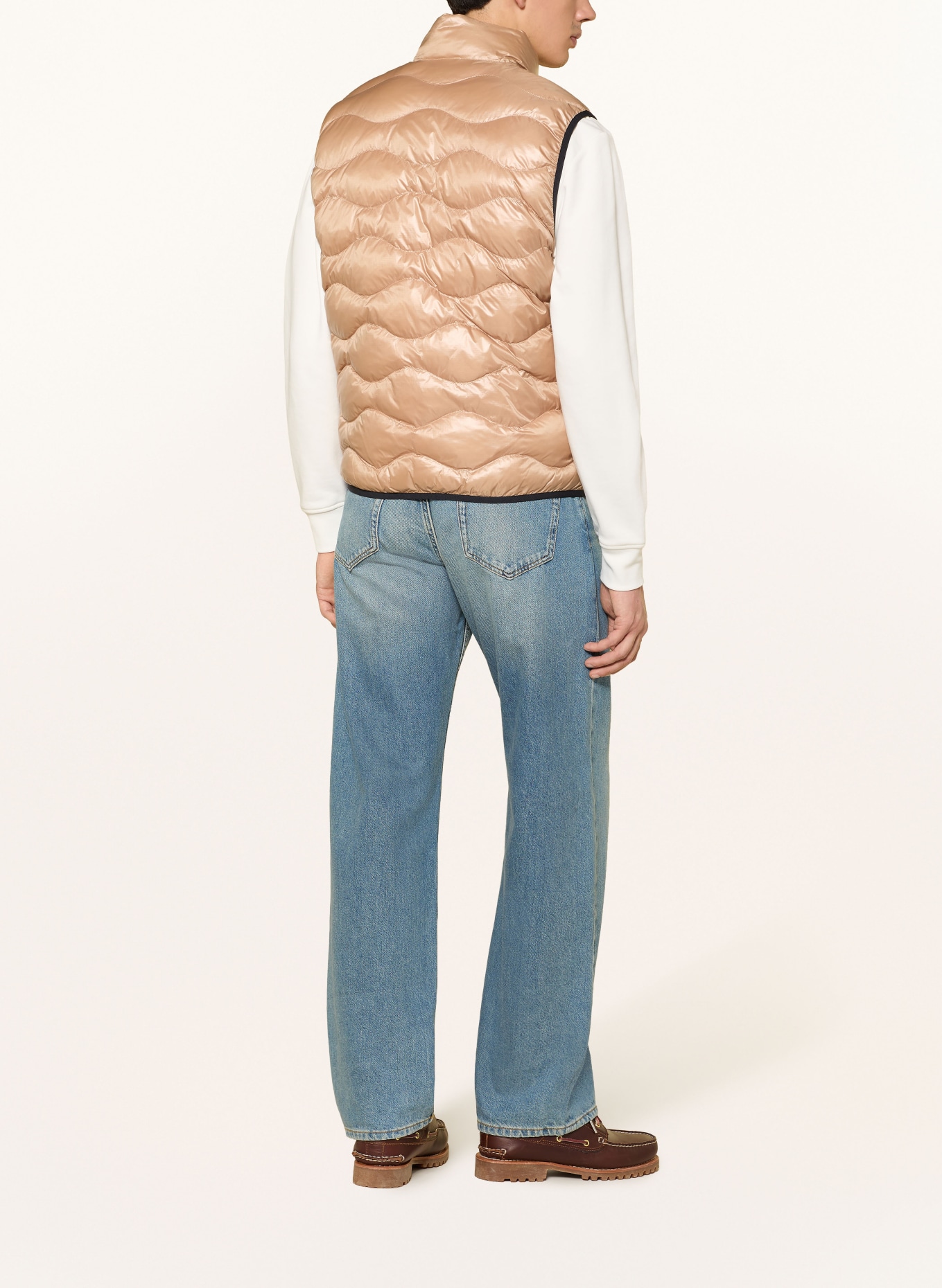 Blauer DANNY quilted vest: BEIGE / BLACK