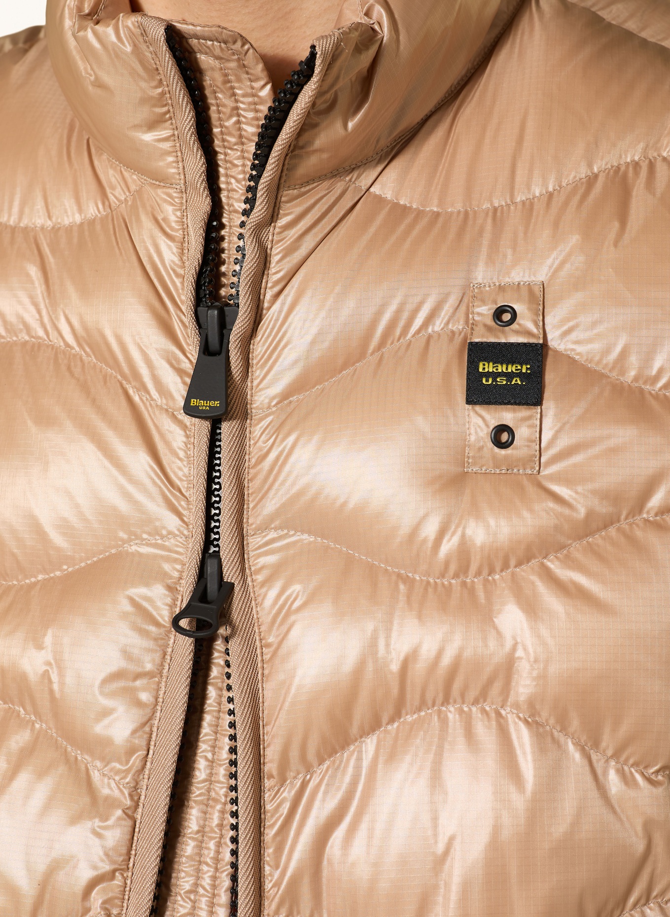 Blauer DANNY quilted vest: BEIGE / BLACK