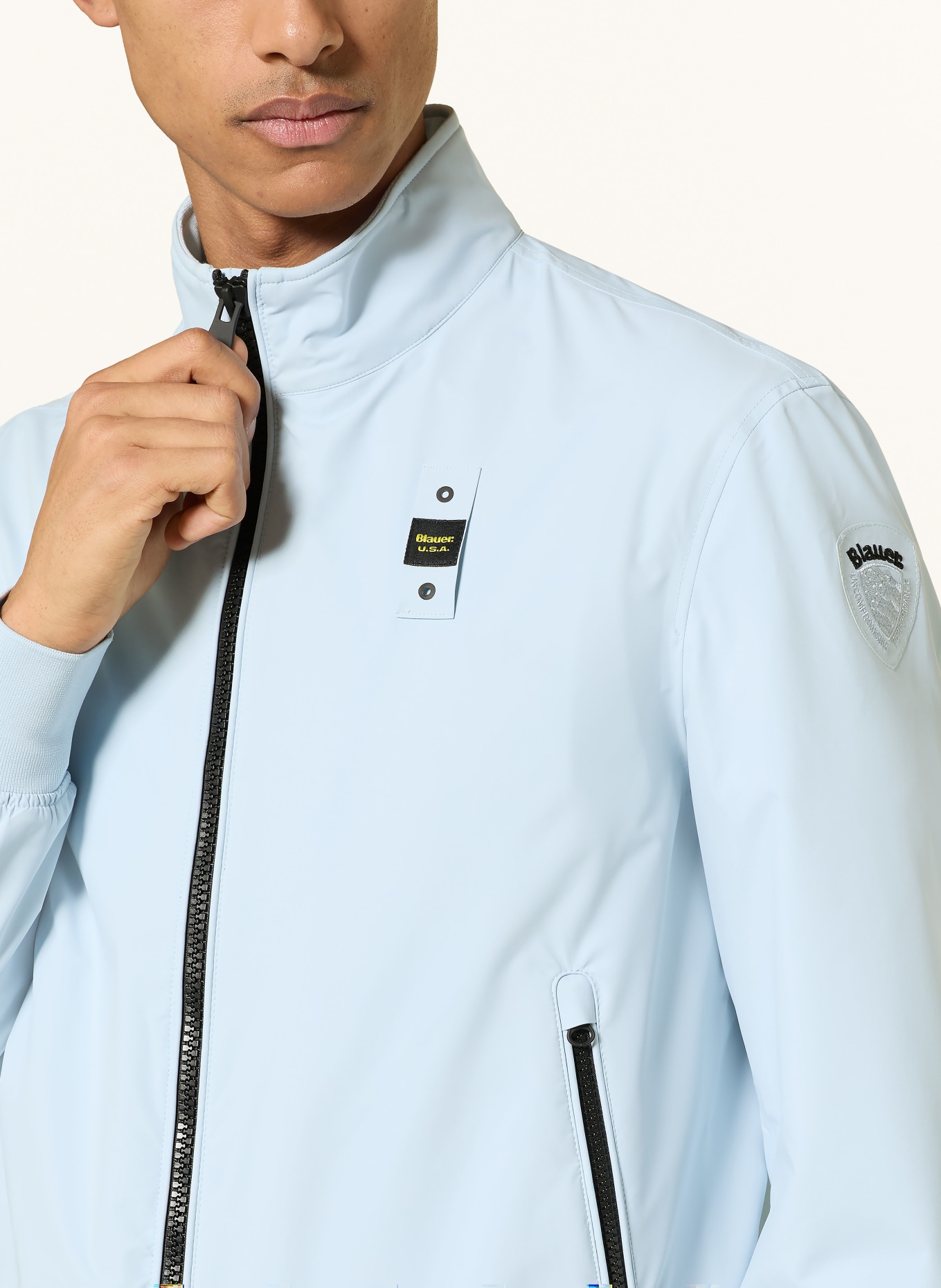 Blauer Blouson ANSON: BLEU CLAIR