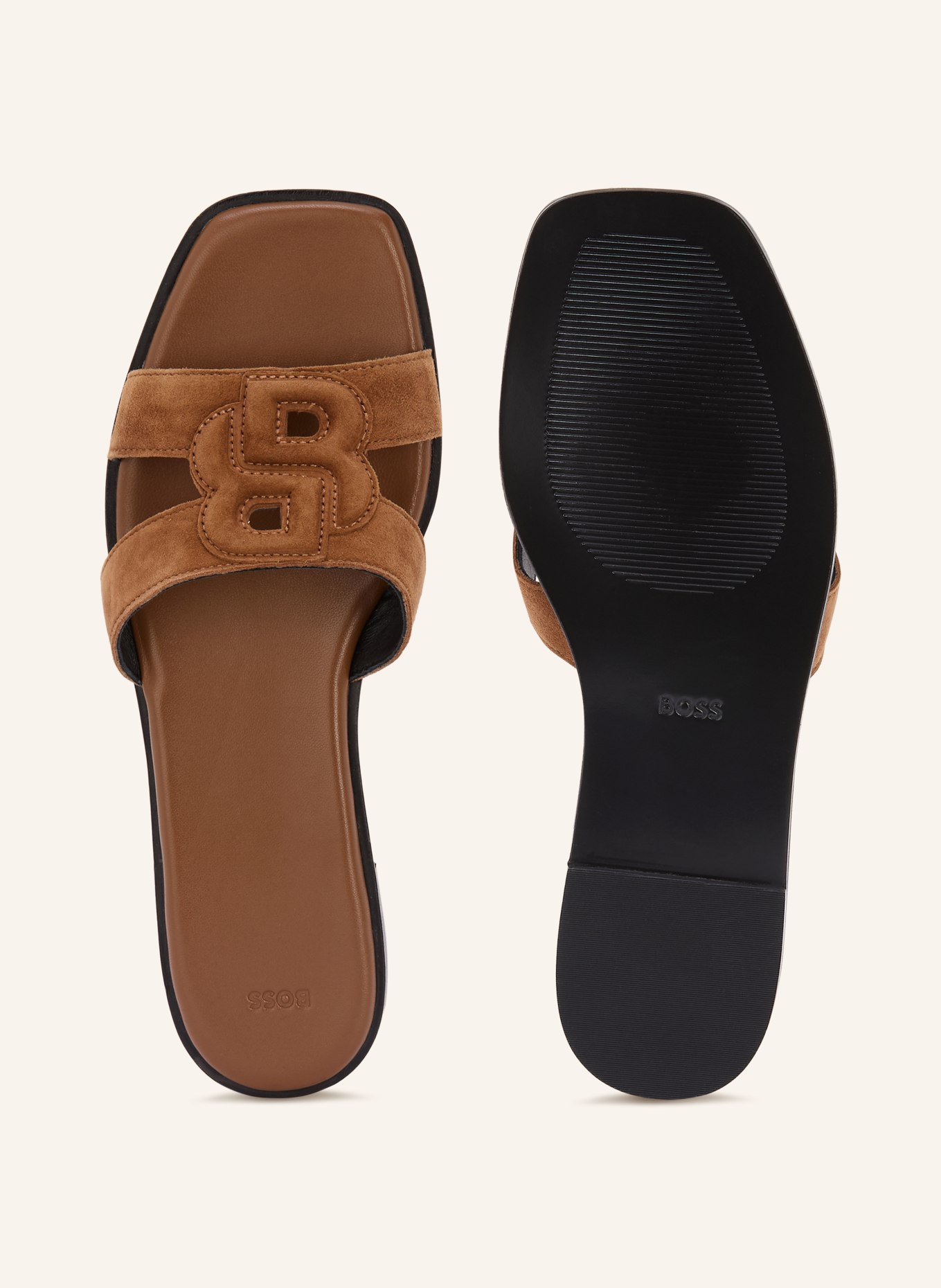 BOSS CHARLIZE Mules: BROWN