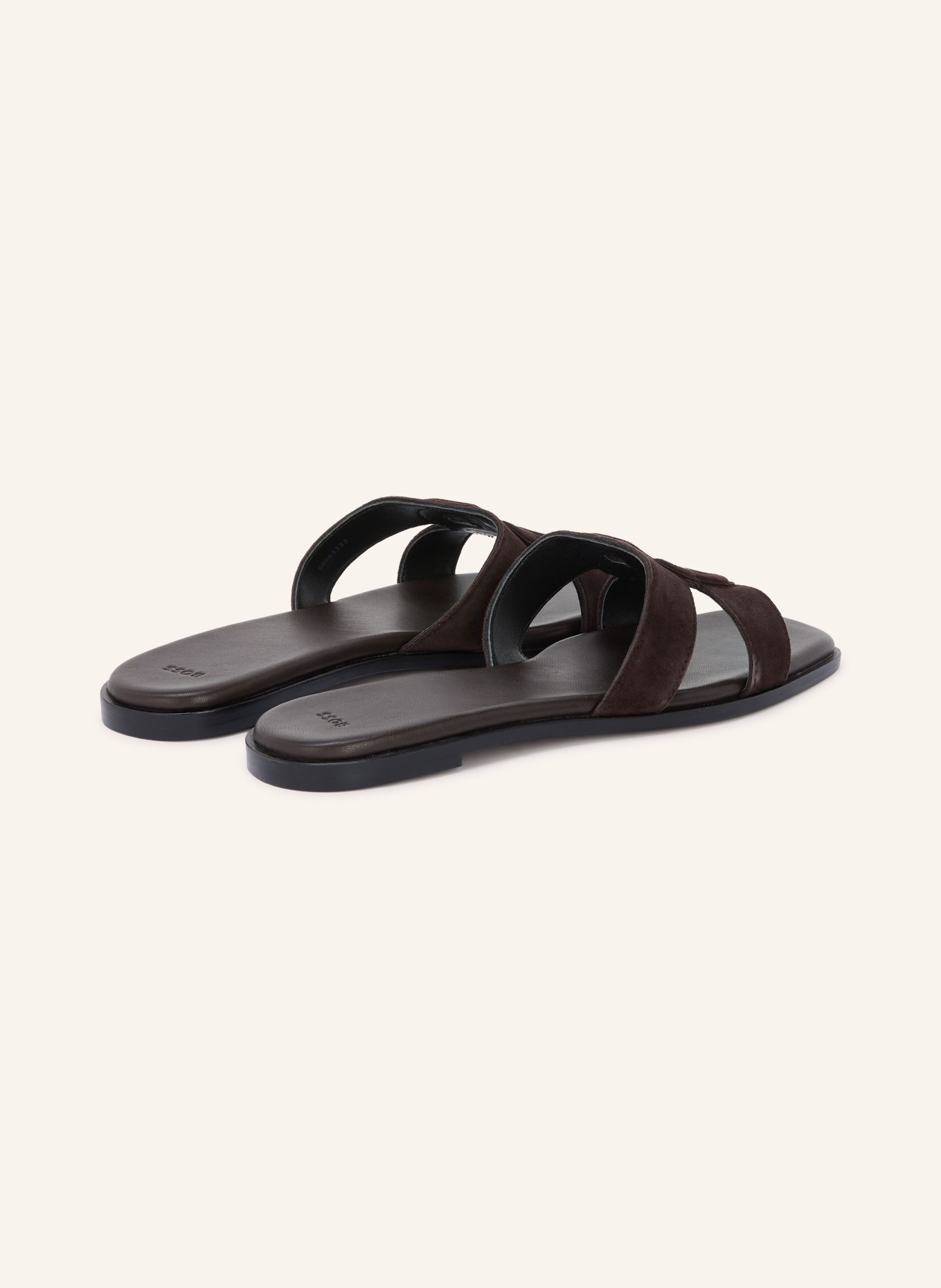 BOSS CHARLIZE Mules: DARK BROWN