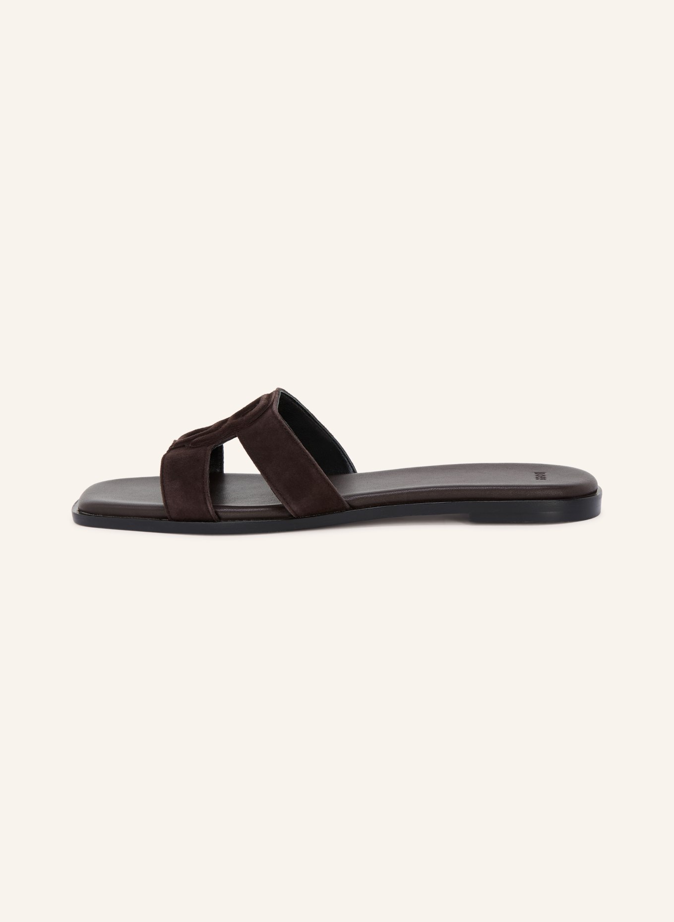 BOSS CHARLIZE Mules: DARK BROWN