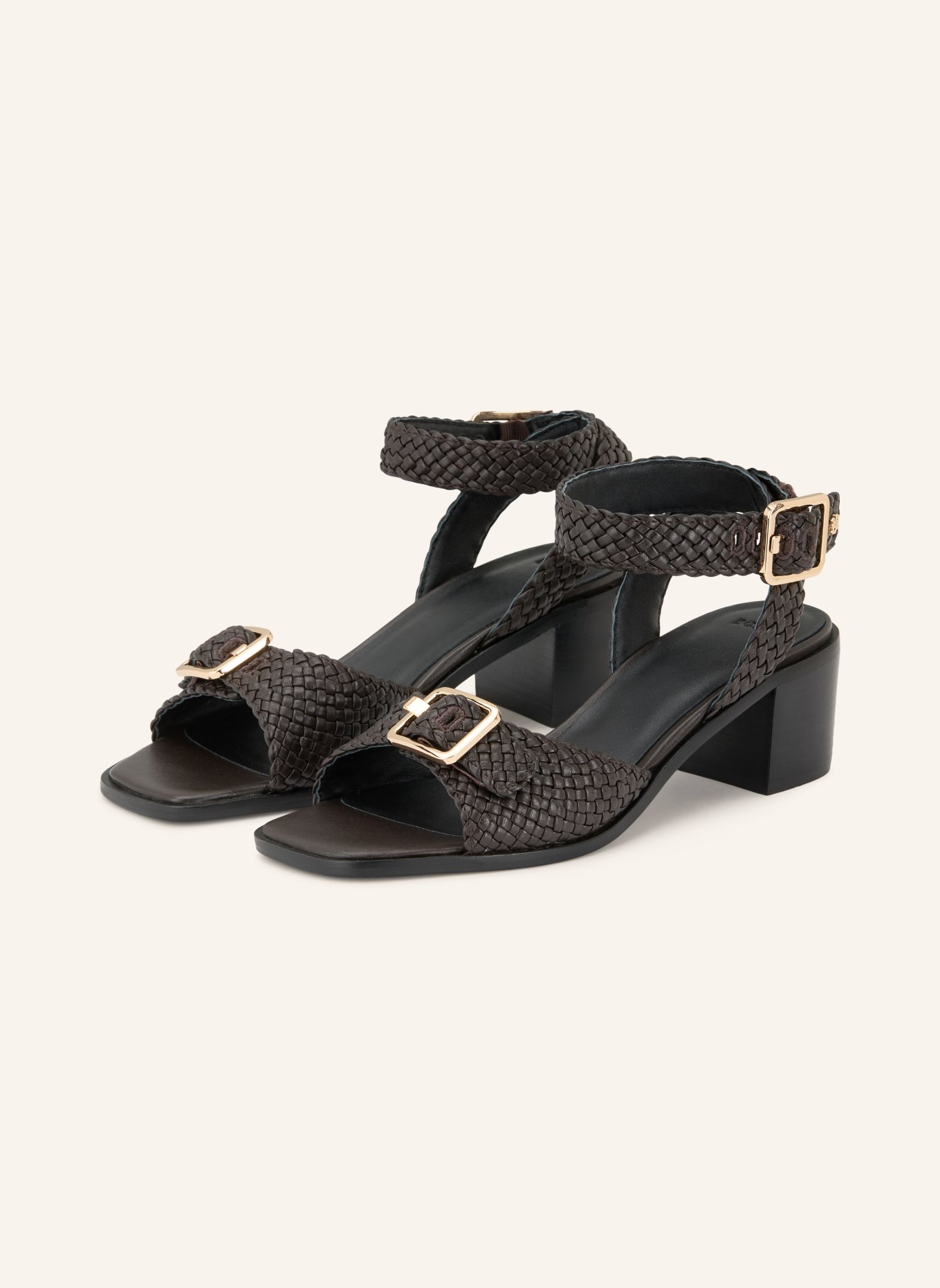 BOSS CHARLIZE Ankle Boots: BLACK / GOLD