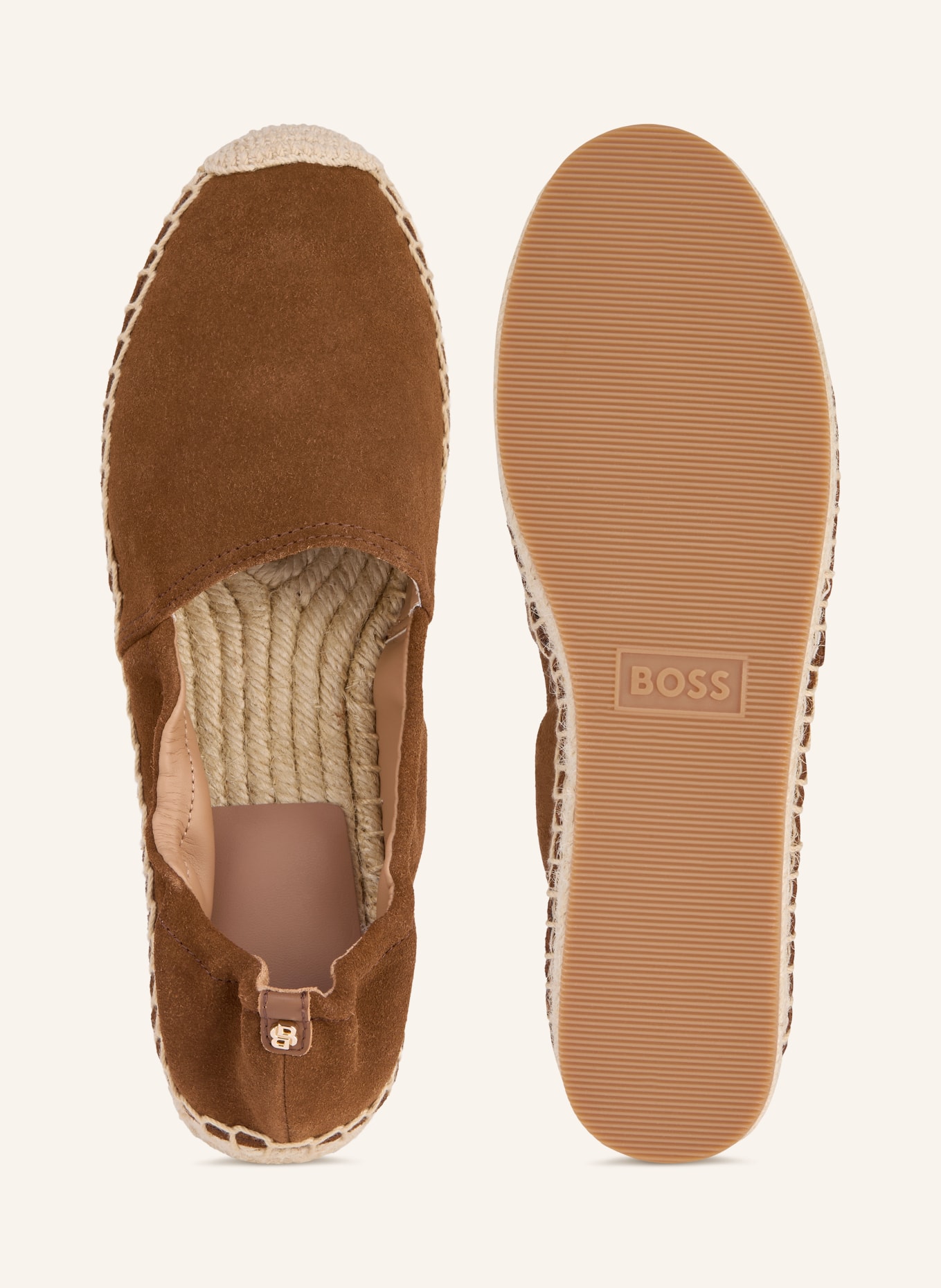 BOSS Espadrilles MADEIRA: BRUIN / BEIGE