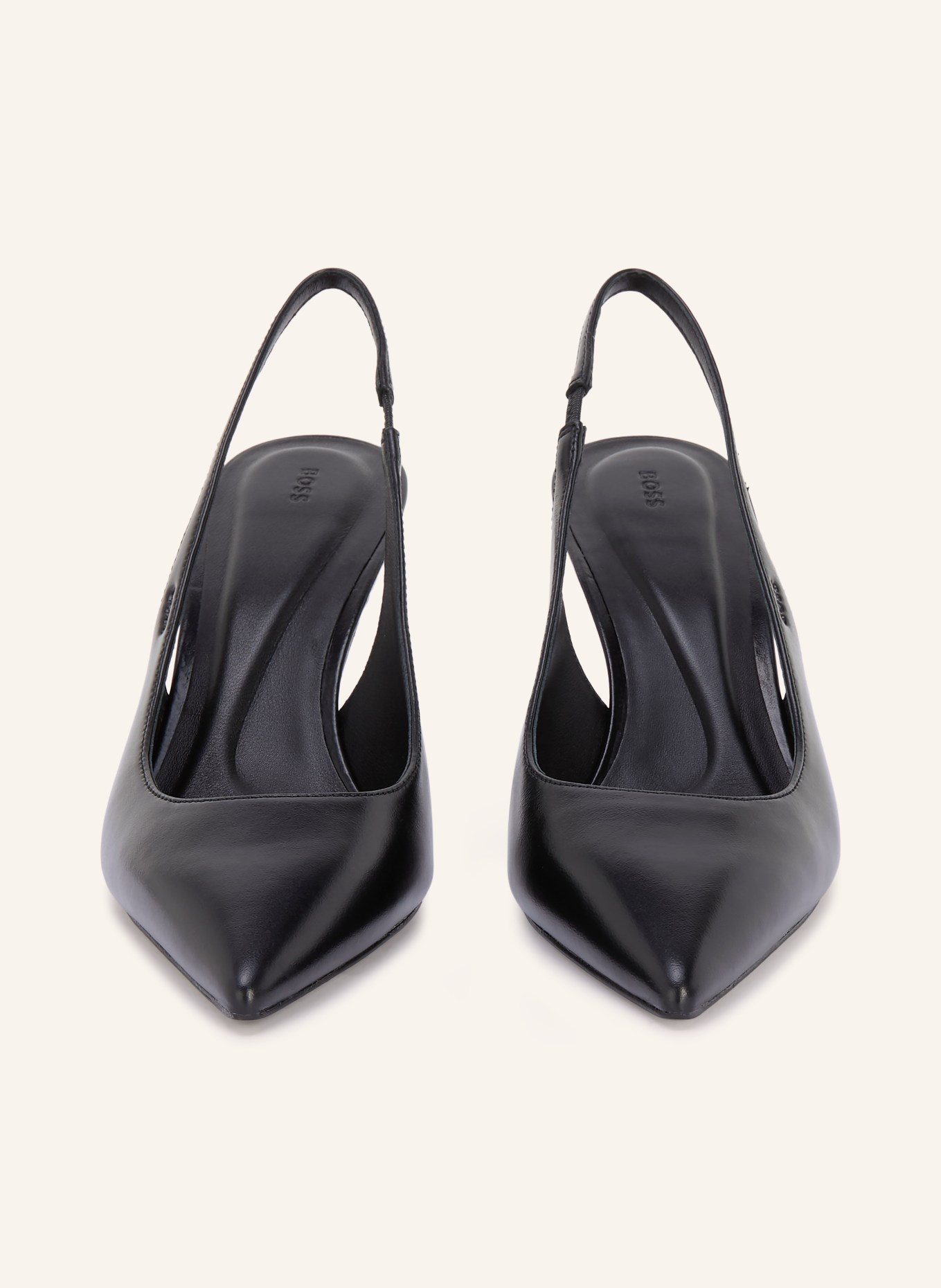 BOSS GRACEY slingback pumps: BLACK