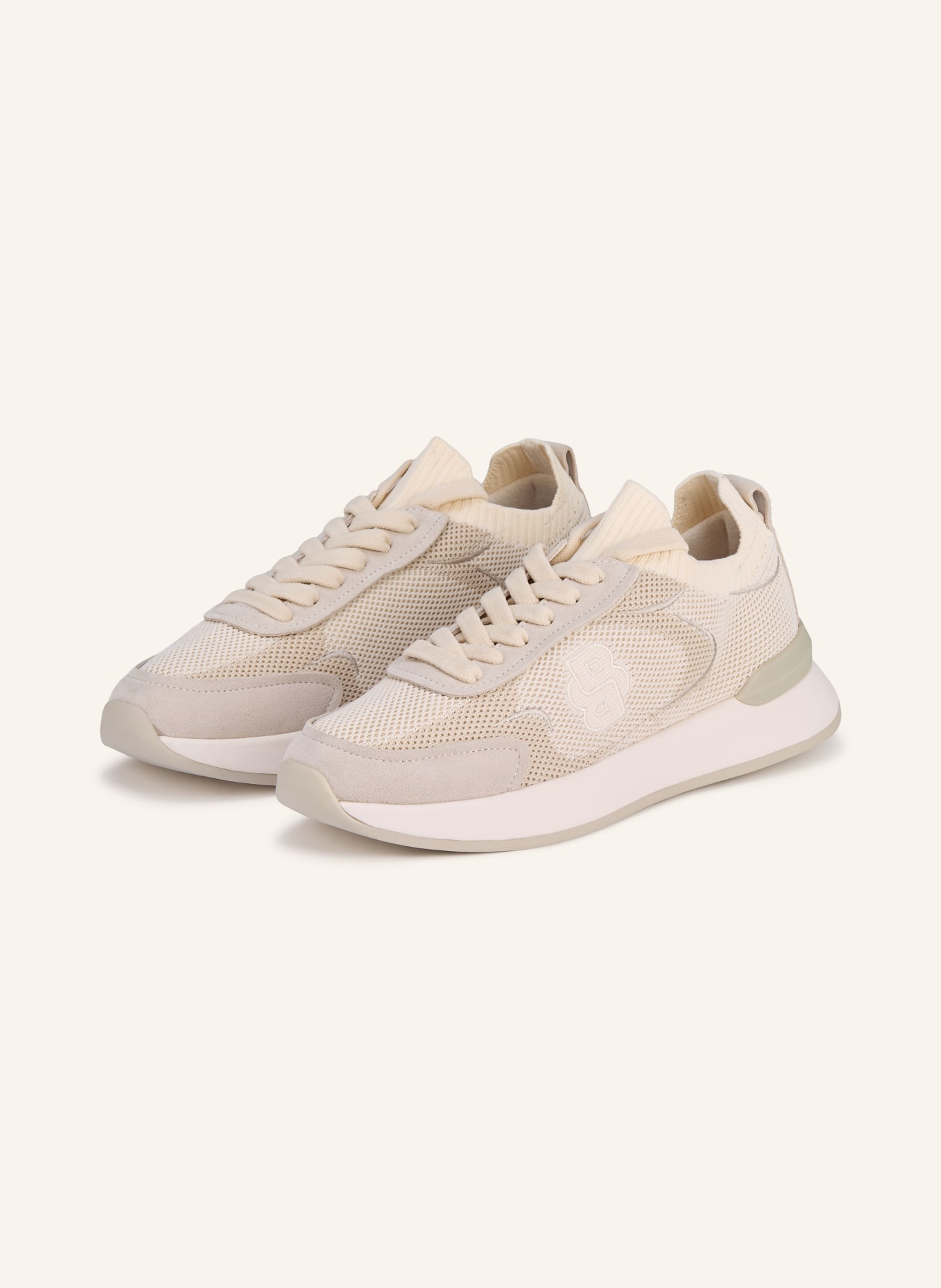 BOSS Sneaker B ICON: CRÈME / BEIGE / LICHTGRIJS