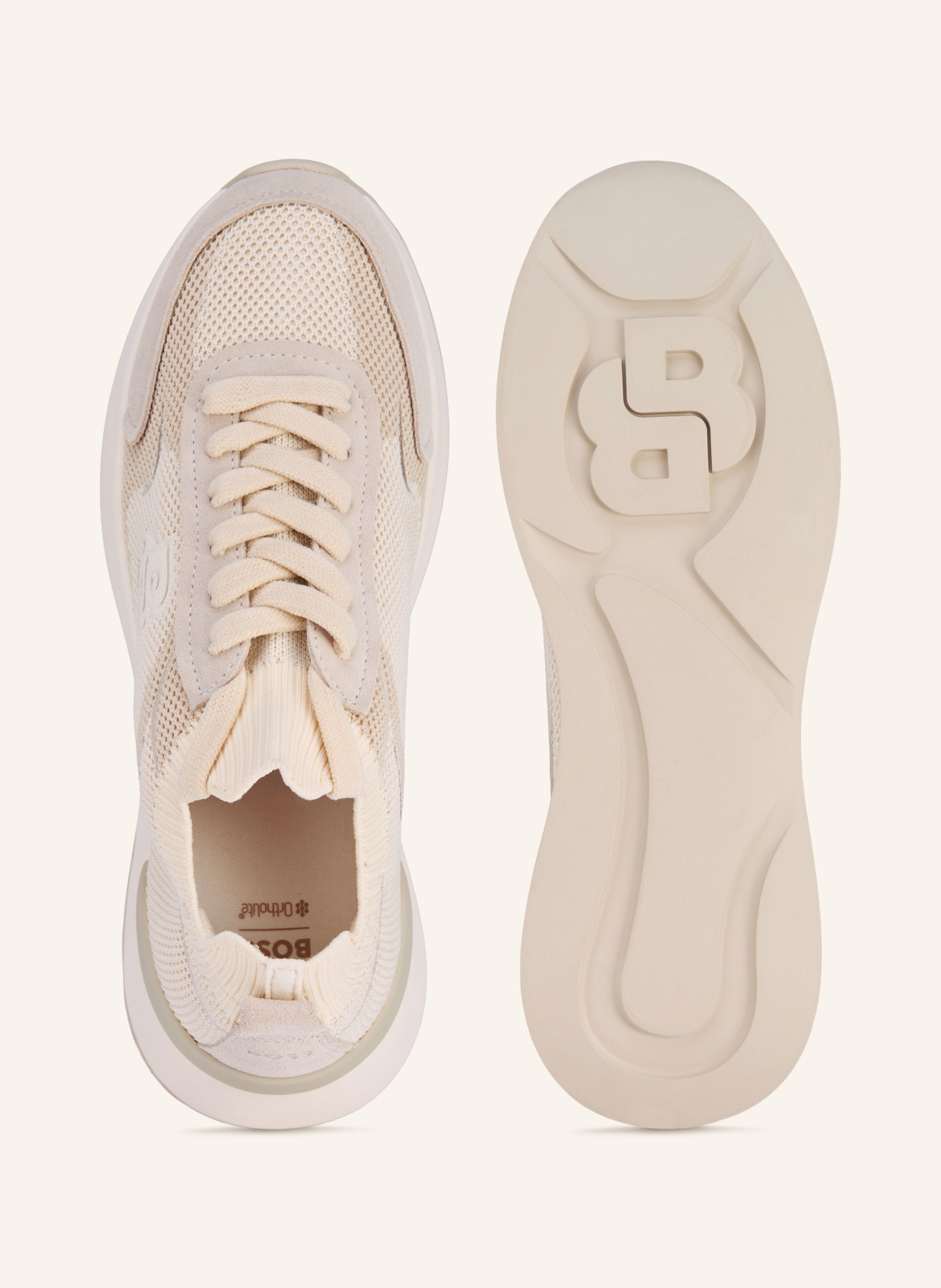 BOSS Sneaker B ICON: CRÈME / BEIGE / LICHTGRIJS